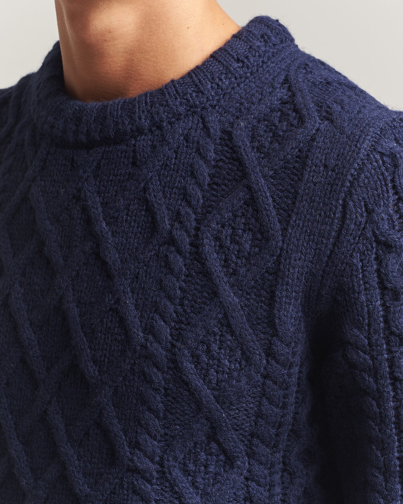 Herren | Pullover | Morris | Ramsey Cable Sweater Navy