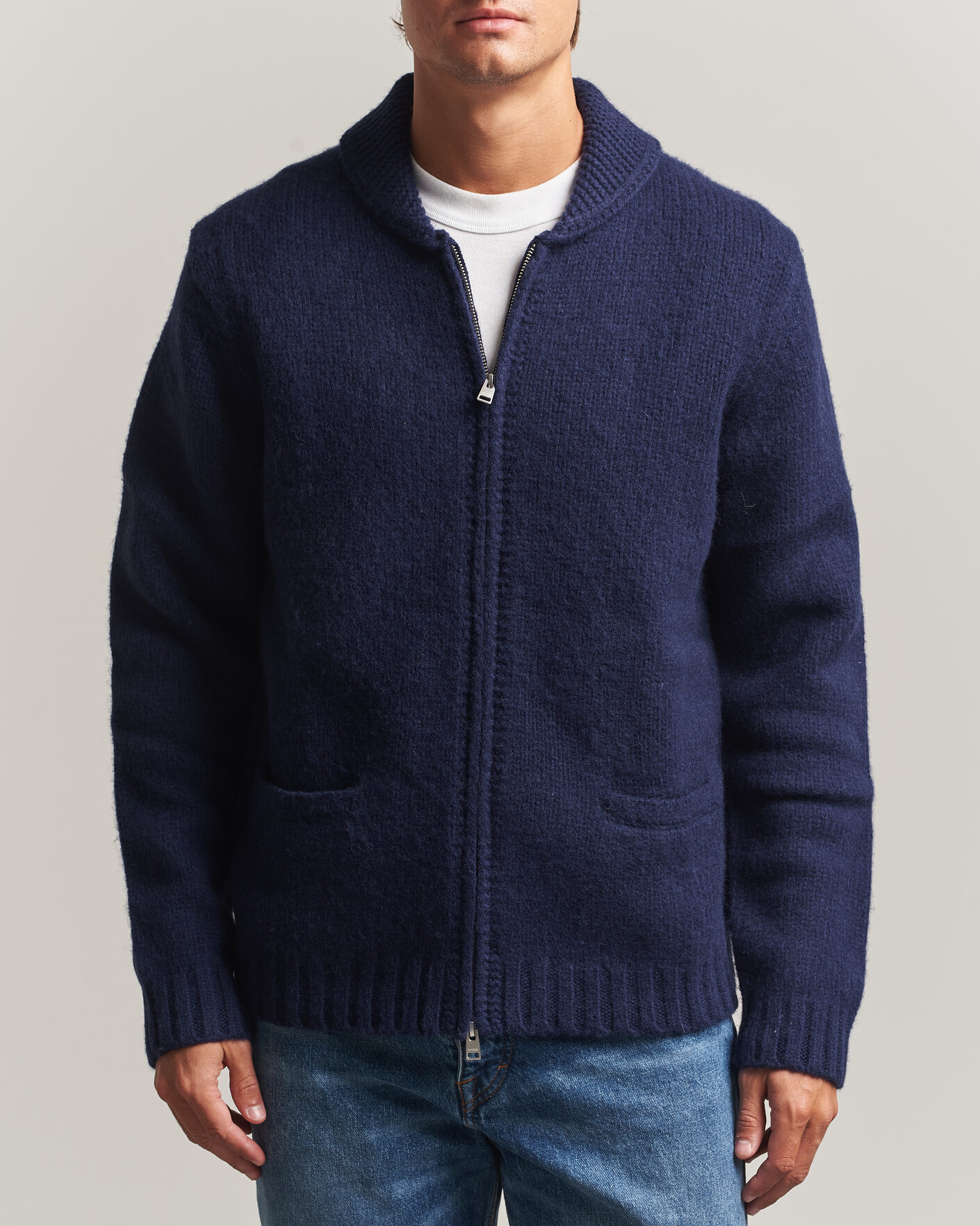 Herren | Pullover | Morris | Boyd Zip Cardigan Navy