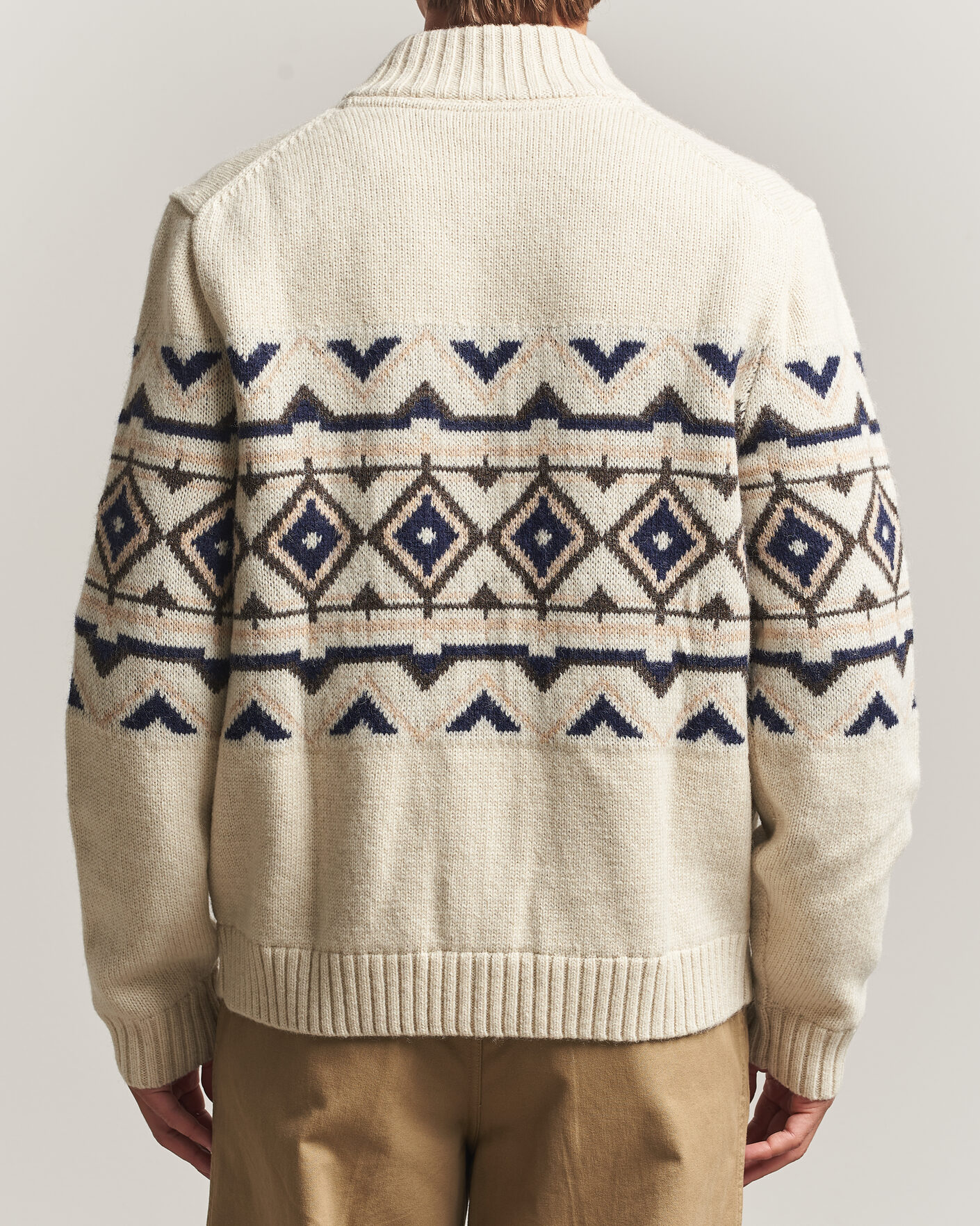Herren | Pullover | Morris | Hadley Zip Cardigan Off White