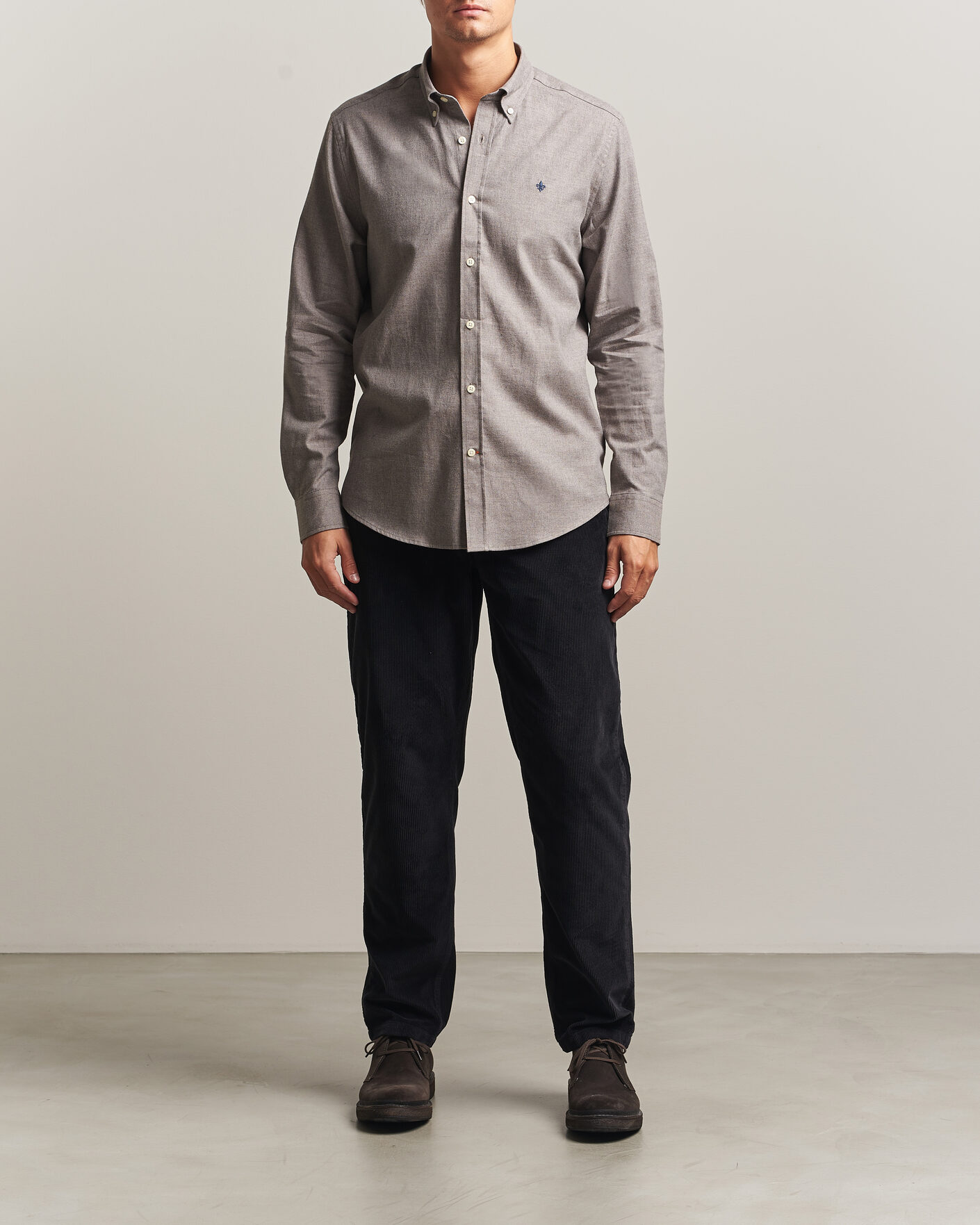 Herren | Hemden | Morris | Watts Flannel Shirt Grey