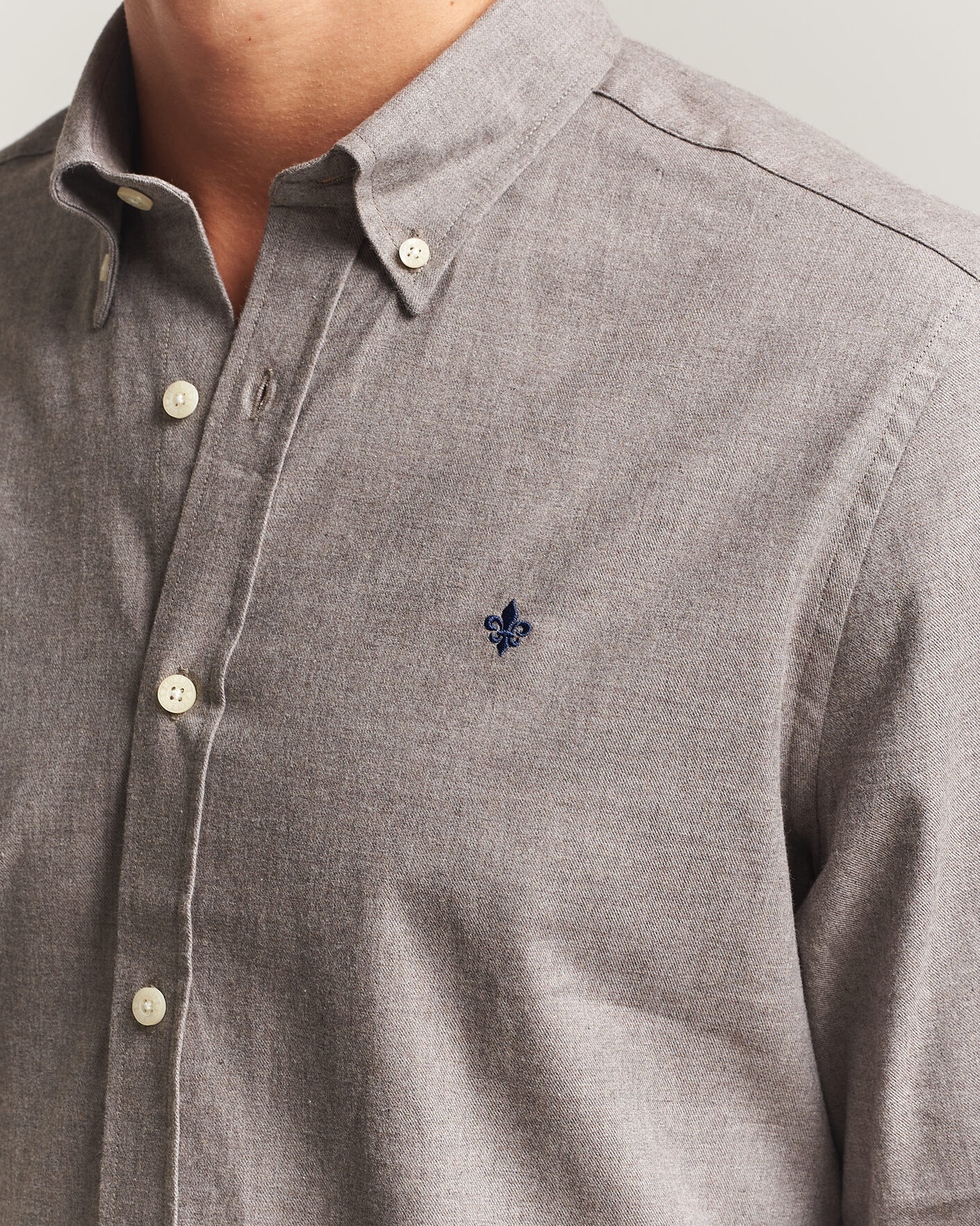 Herren | Hemden | Morris | Watts Flannel Shirt Grey