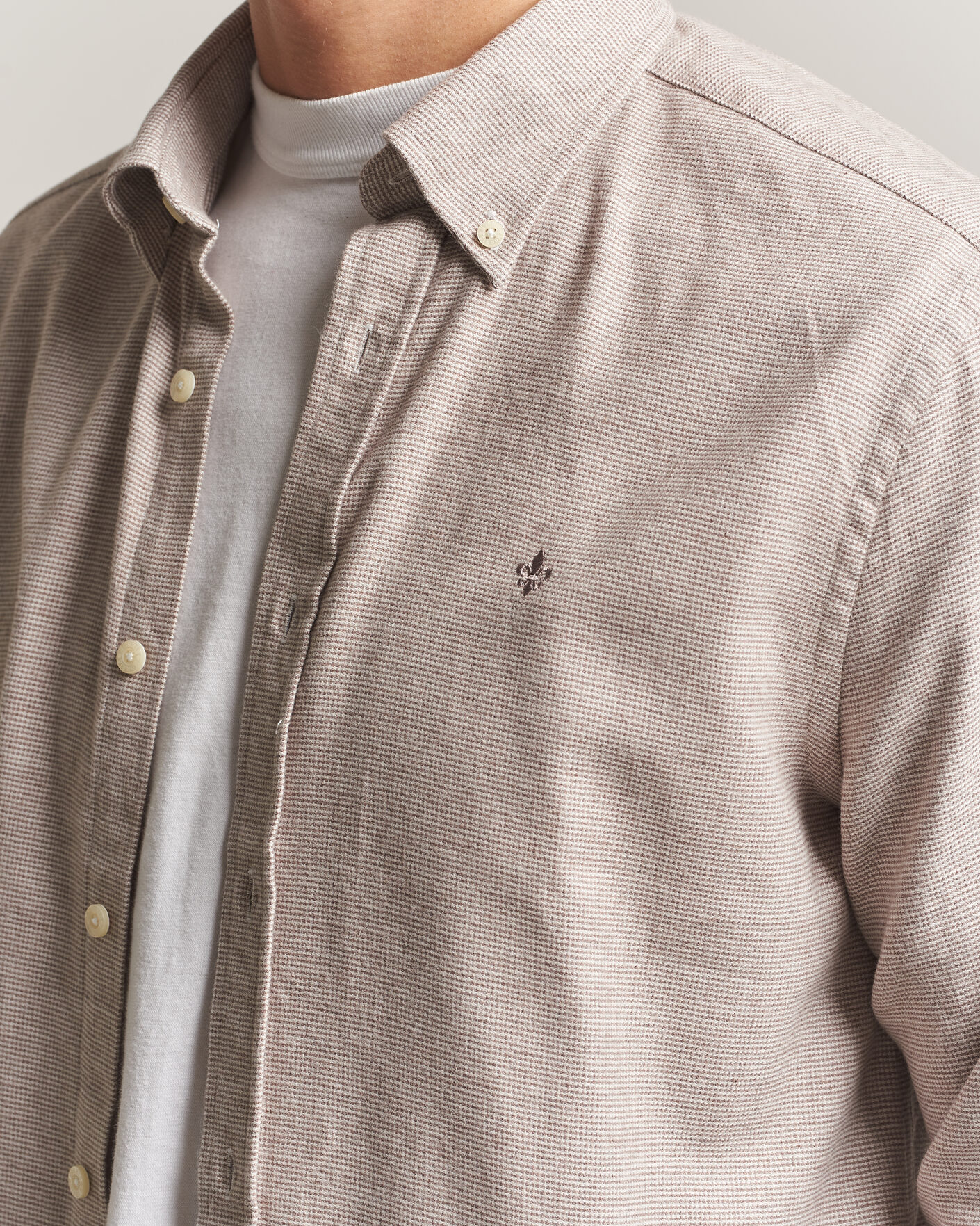 Herren | Hemden | Morris | Flannel Check Shirt Khaki