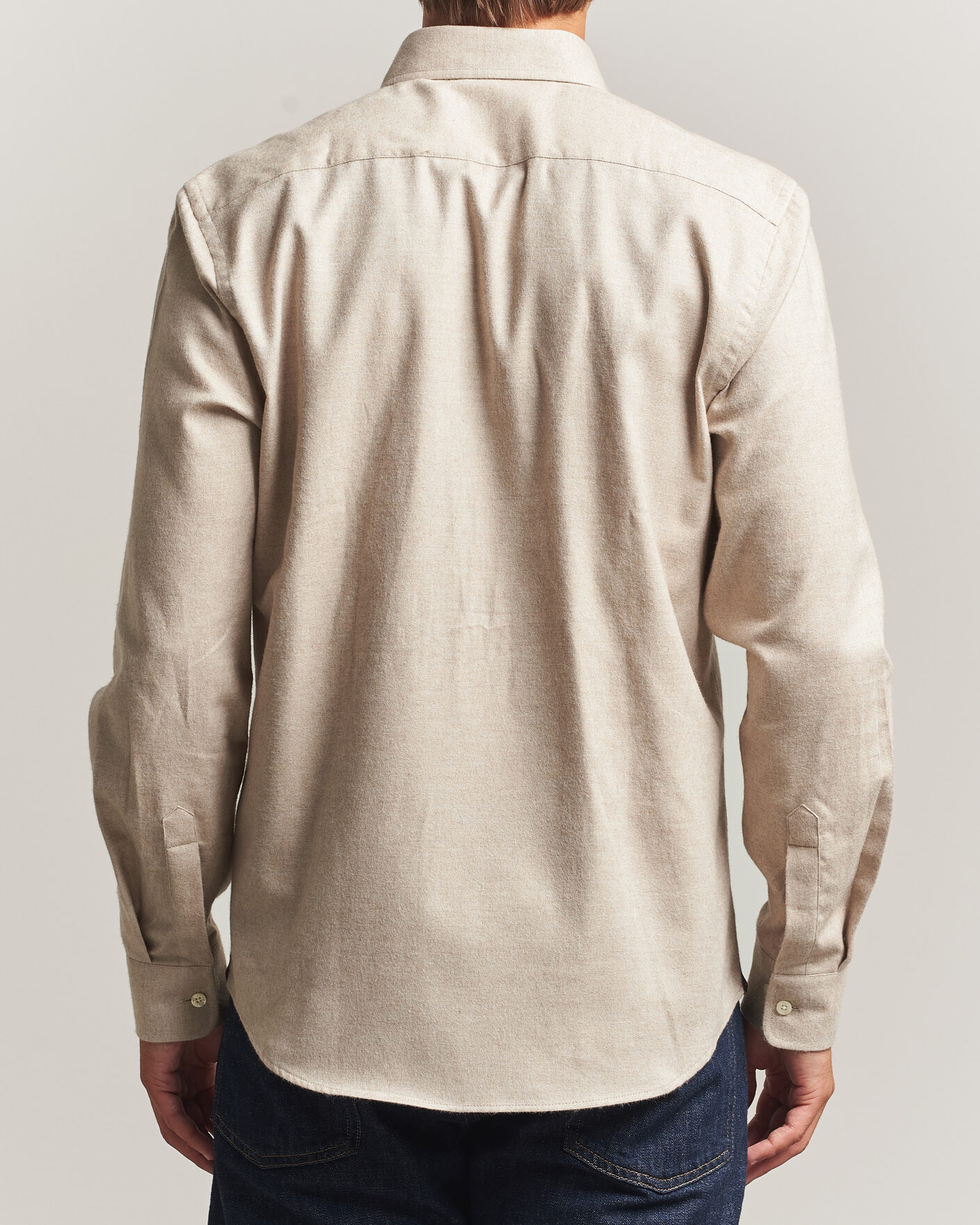 Herren | Hemden | Morris | Cashmere Twill Shirt Khaki