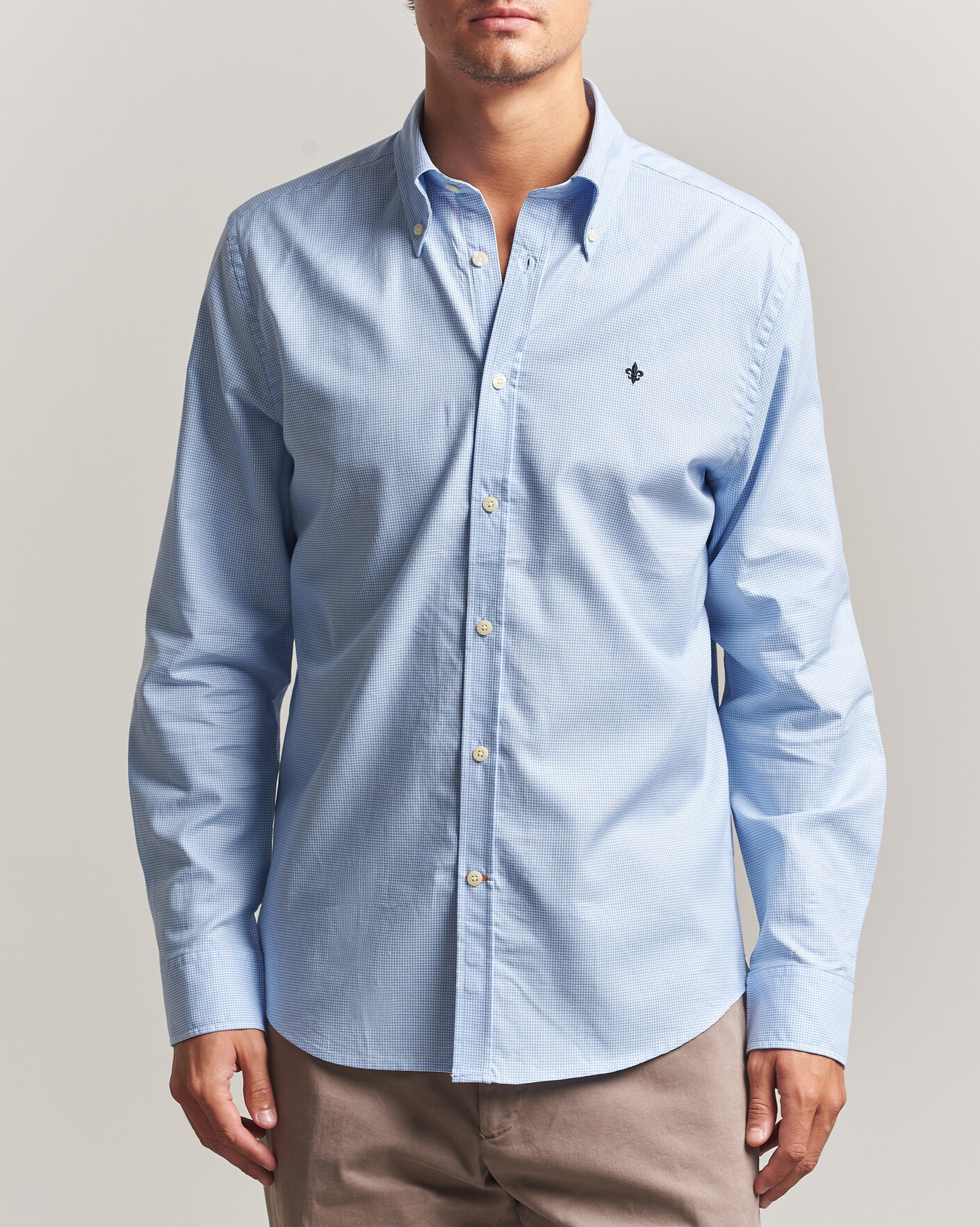 Herren | Hemden | Morris | Fine Oxford Shirt Light Blue
