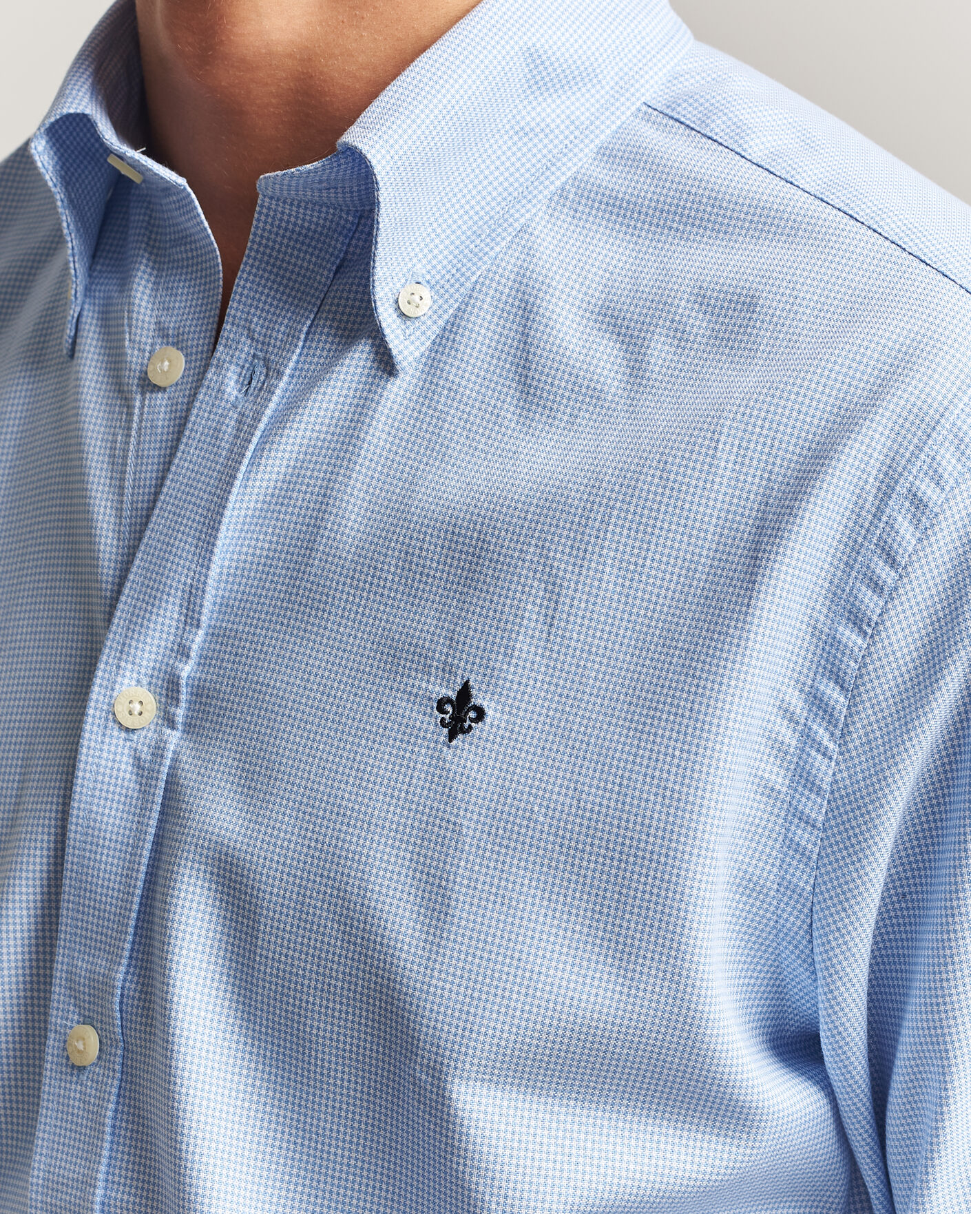 Herren | Hemden | Morris | Fine Oxford Shirt Light Blue