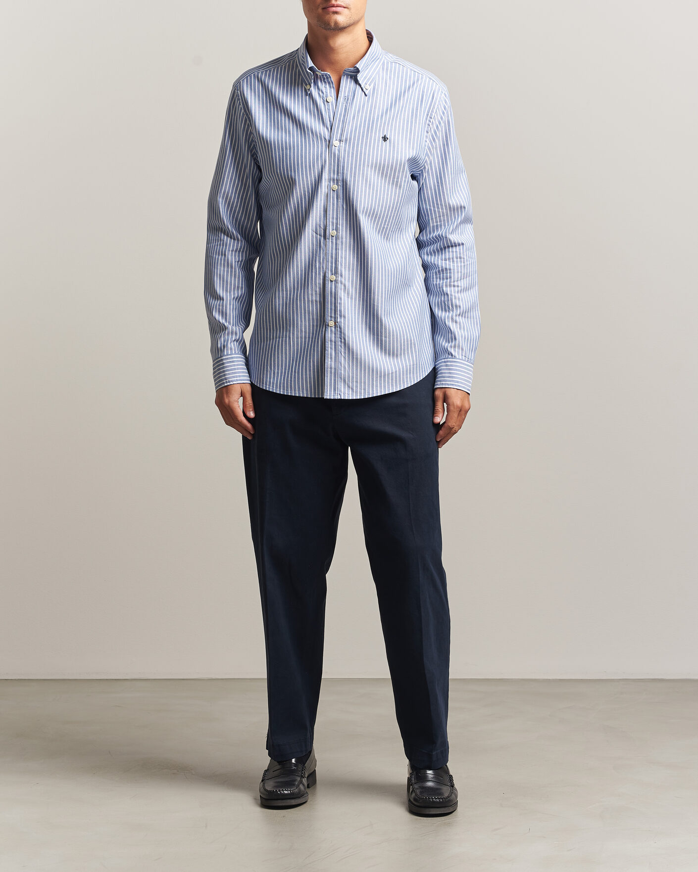 Herren | Hemden | Morris | Fine Oxford Shirt Blue