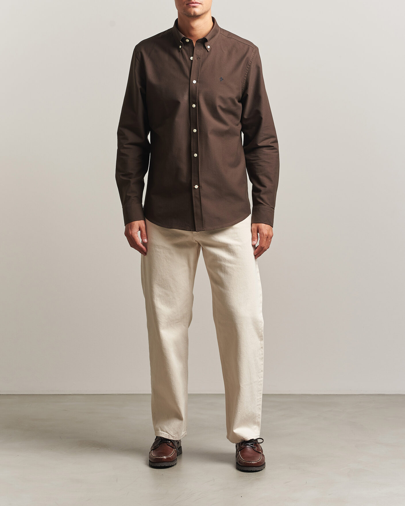 Herren | Hemden | Morris | Douglas Oxford Shirt Brown