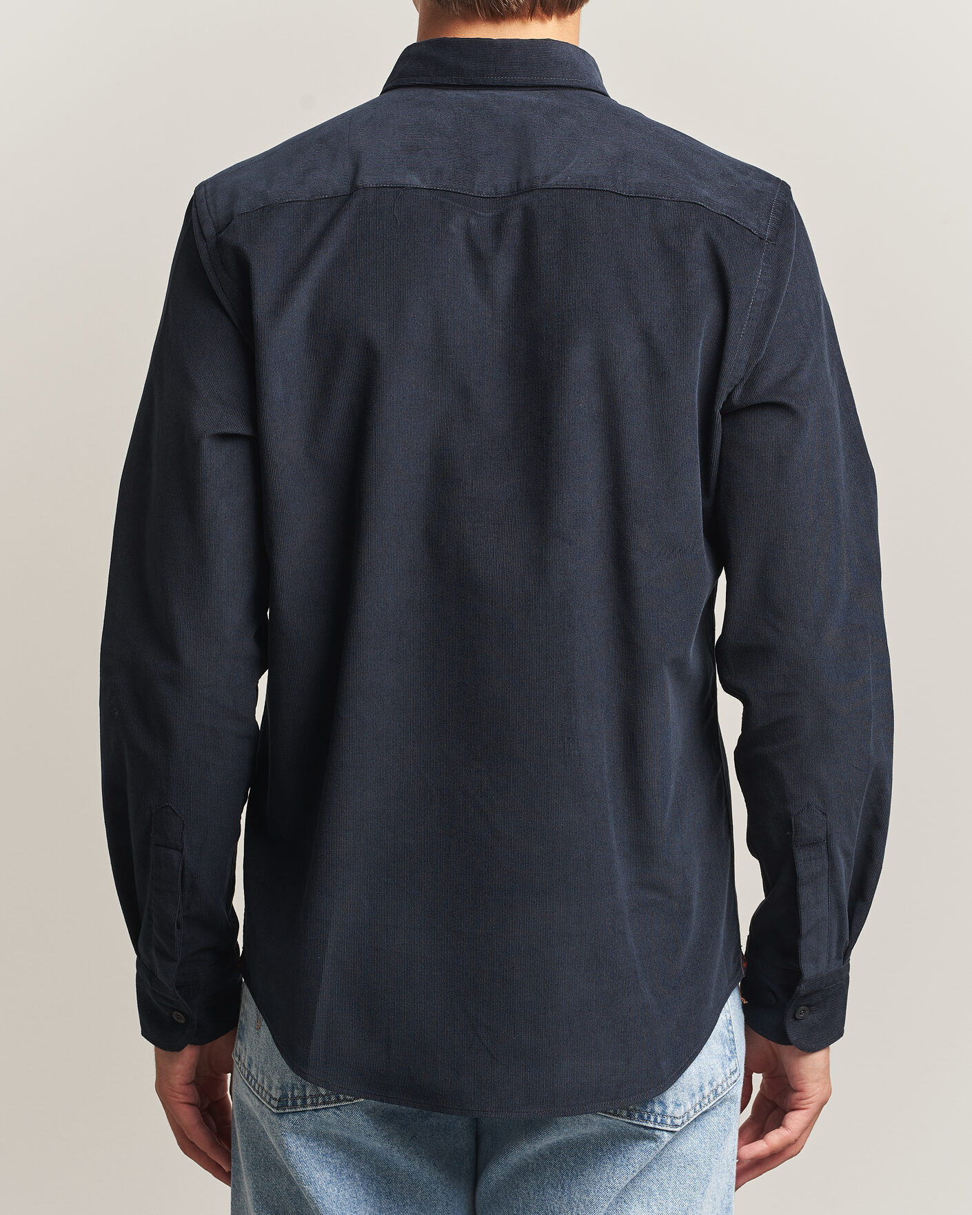 Herren | Hemden | Morris | Douglas Cord Shirt Blue
