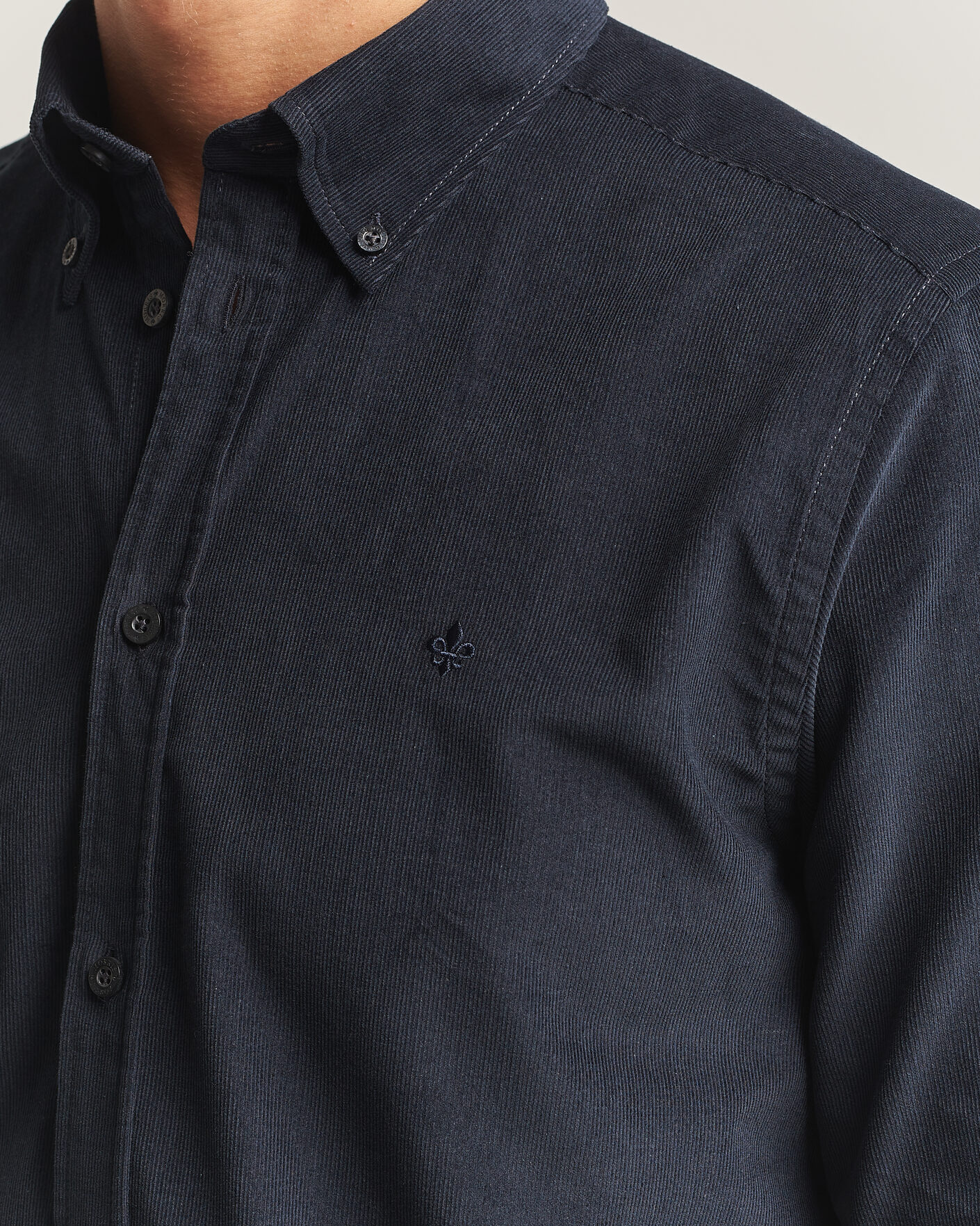 Herren | Hemden | Morris | Douglas Cord Shirt Blue