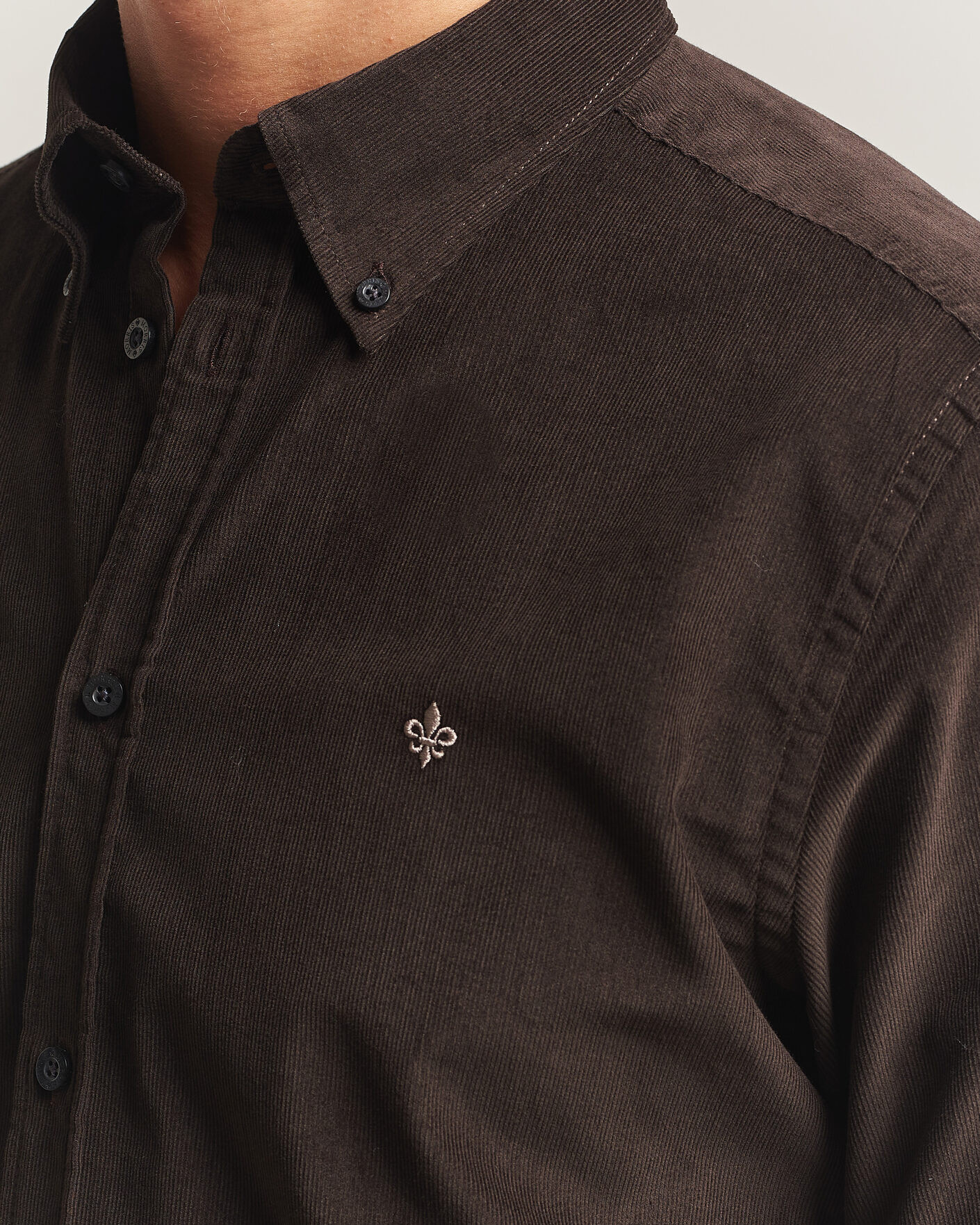 Herren | Hemden | Morris | Douglas Cord Shirt Brown