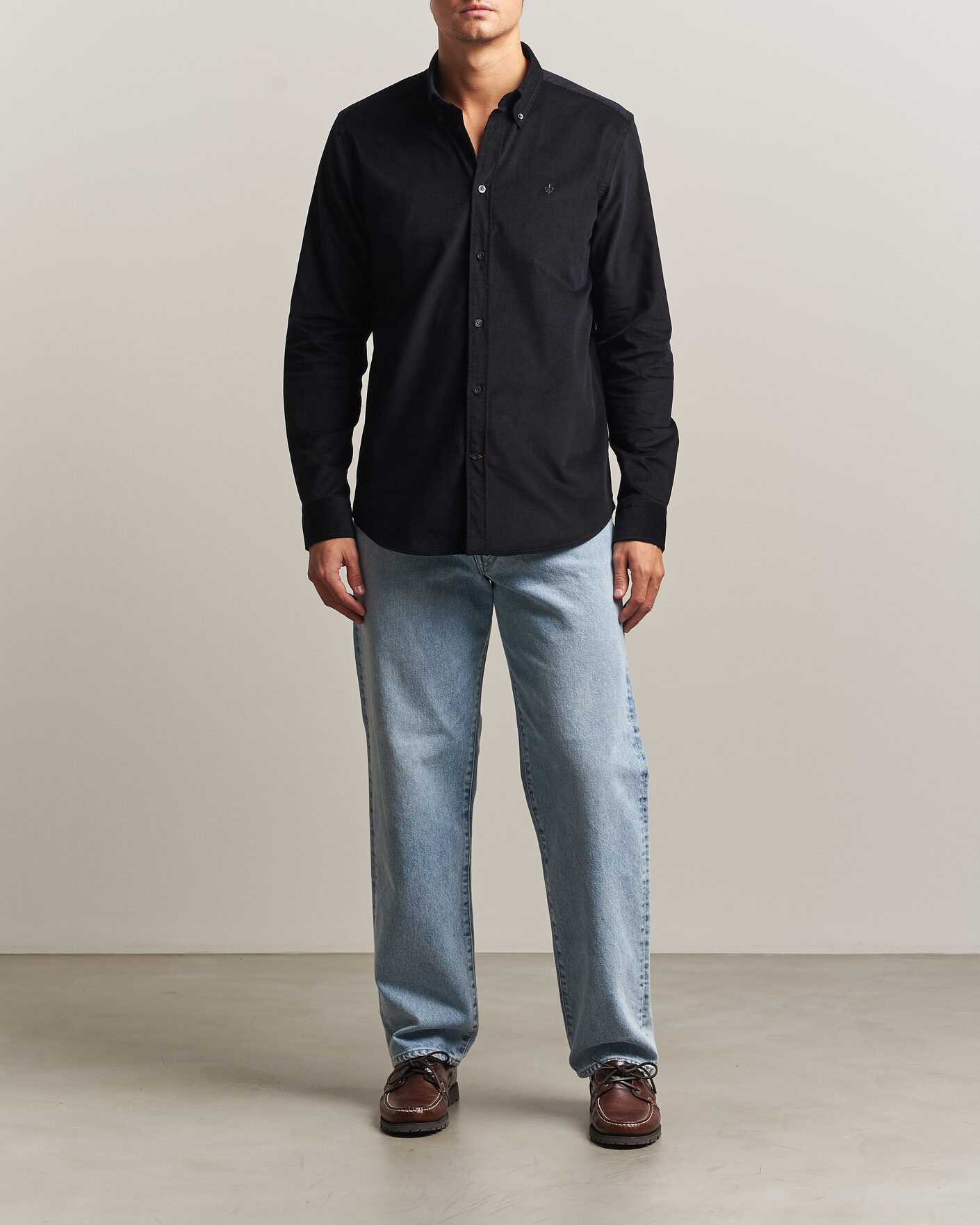 Herren | Hemden | Morris | Douglas Cord Shirt Grey