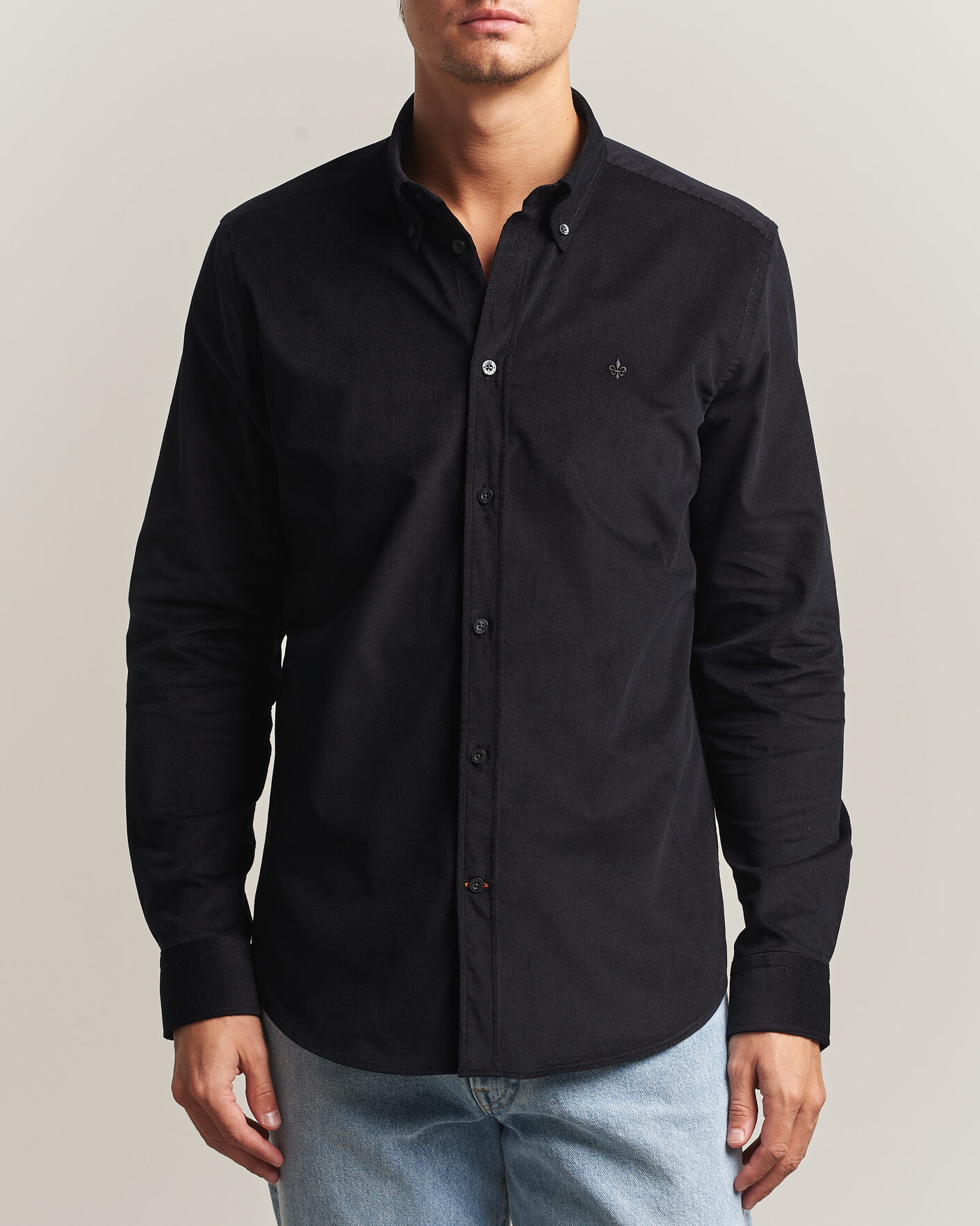 Herren | Hemden | Morris | Douglas Cord Shirt Grey