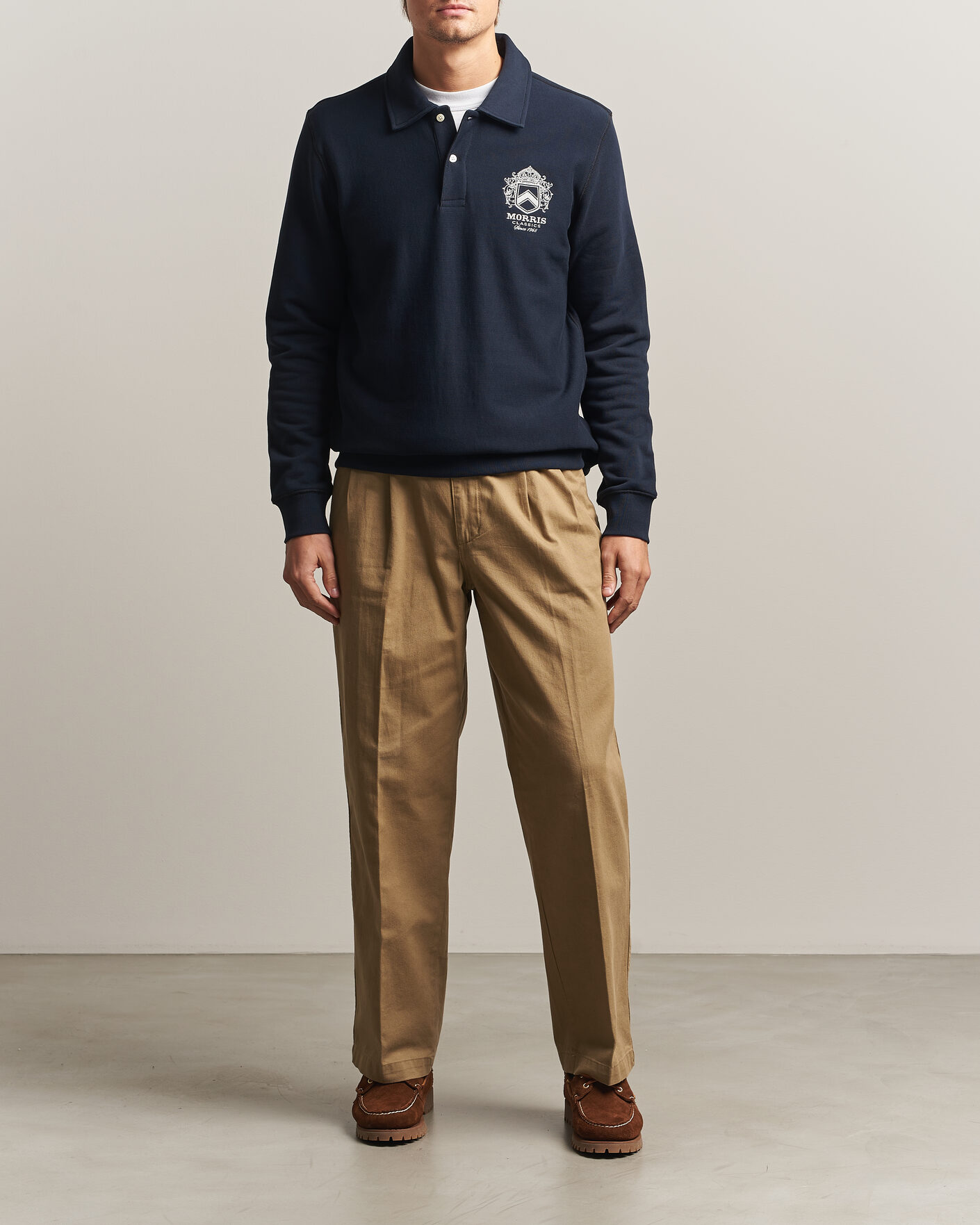 Herren | Pullover | Morris | Winston Polo Sweatshirt Old Blue