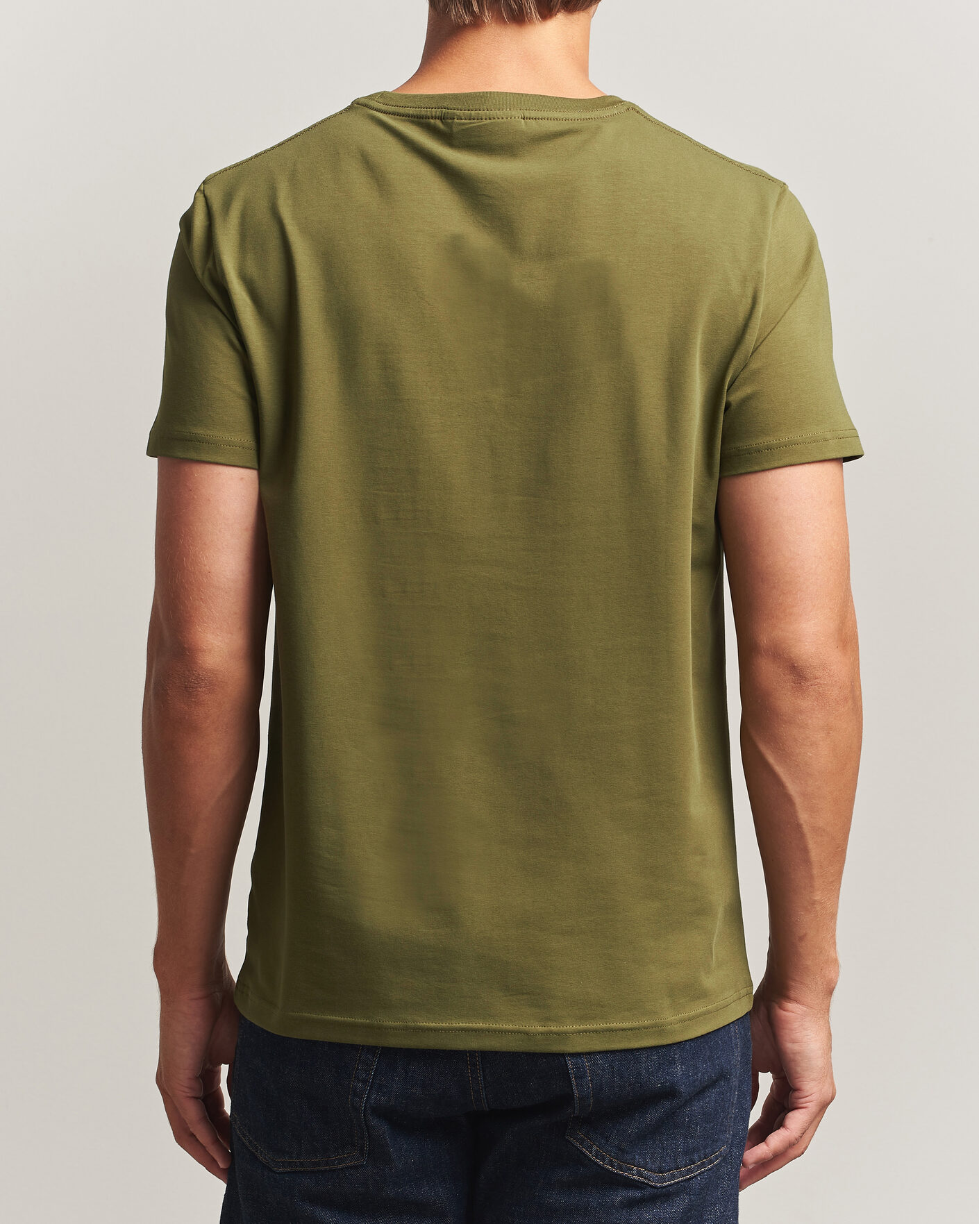 Herren | T-Shirts | Morris | James Crew Neck T-Shirt Olive