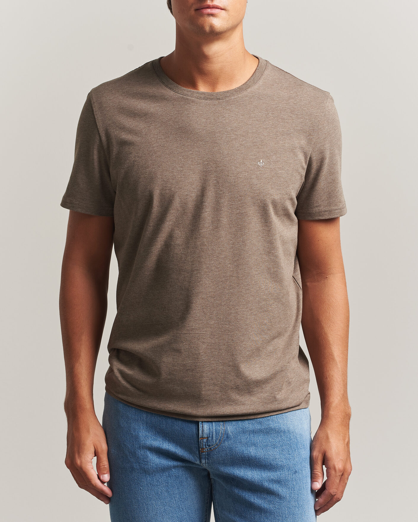 Herren | T-Shirts | Morris | James Crew Neck T-Shirt Brown