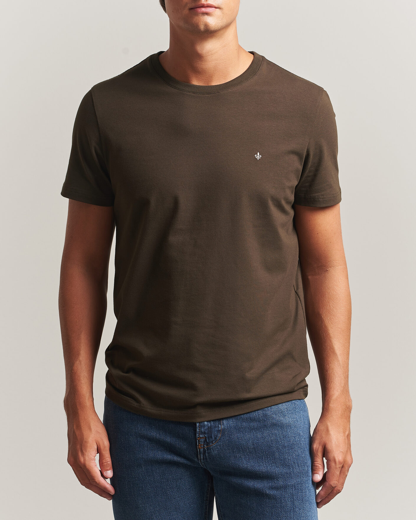 Herren | T-Shirts | Morris | James Crew Neck T-Shirt Brown