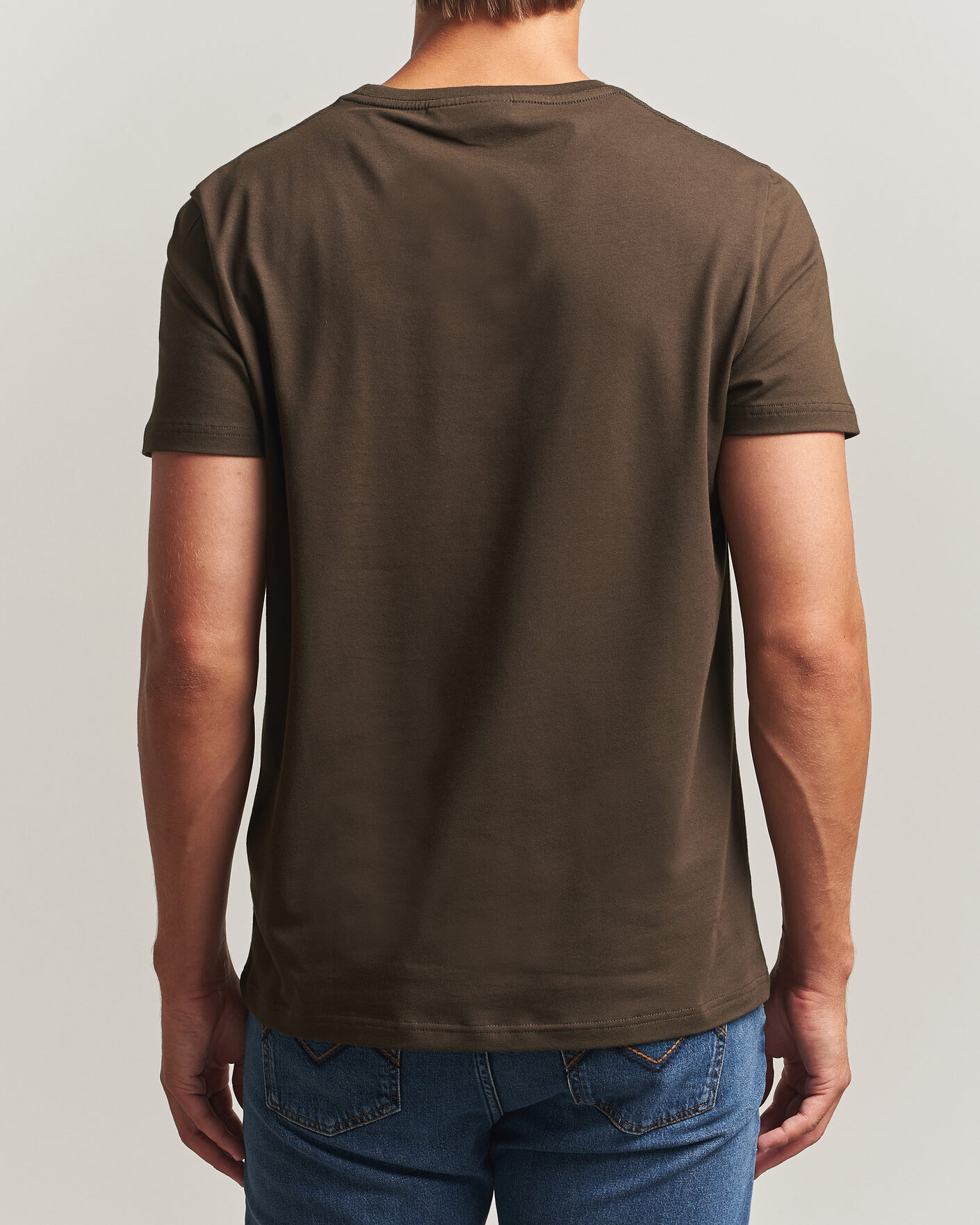 Herren | T-Shirts | Morris | James Crew Neck T-Shirt Brown