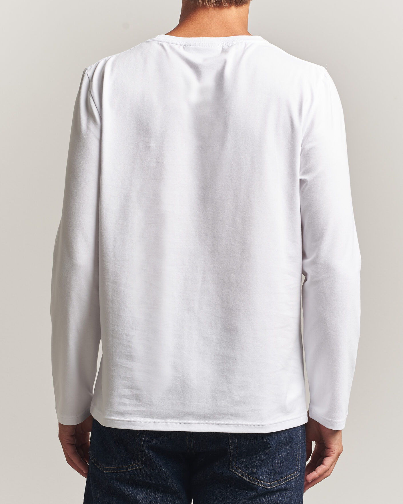 Herren | T-Shirts | Morris | James Long Sleeve T-Shirt White