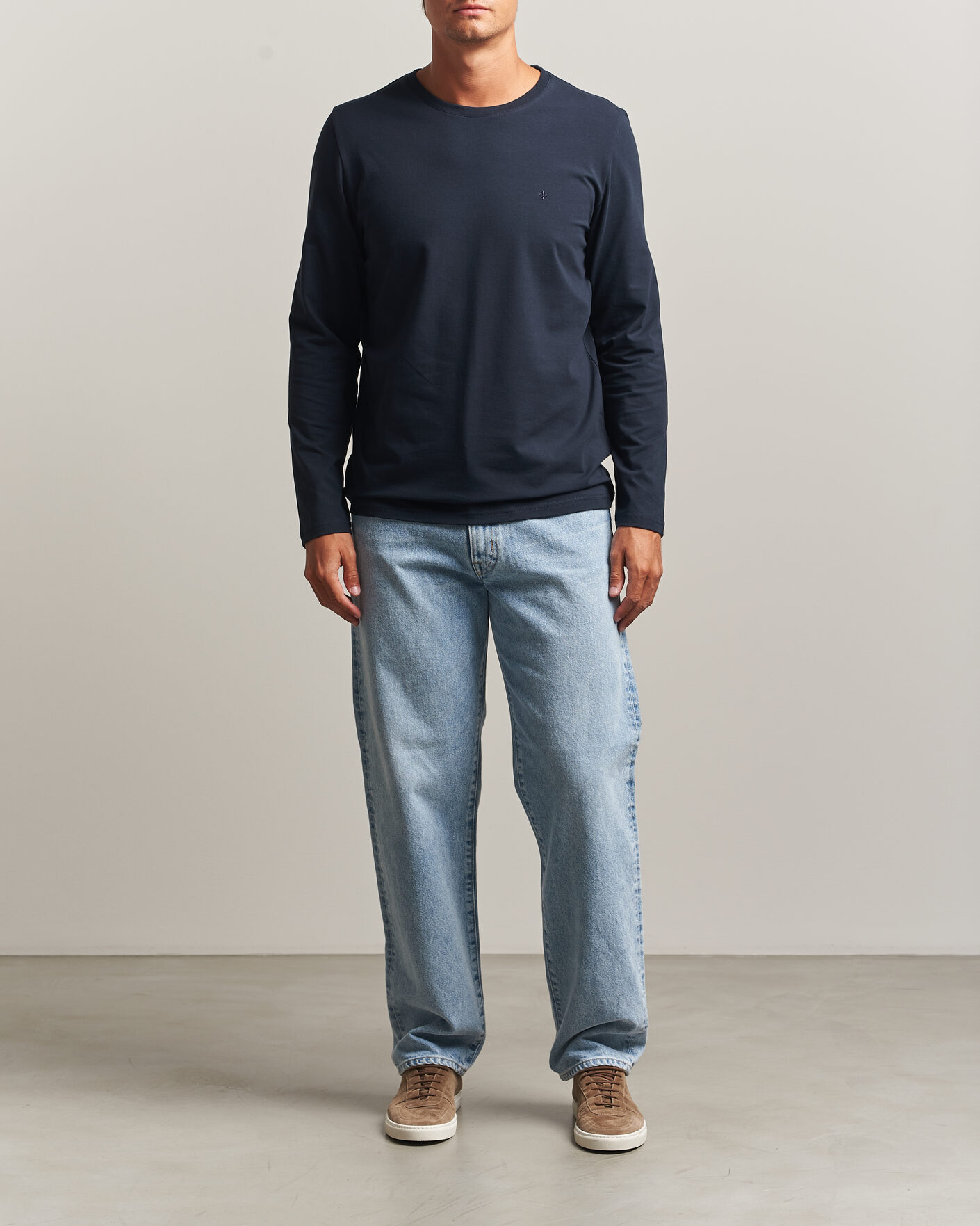 Herren | T-Shirts | Morris | James Long Sleeve T-Shirt Old Blue