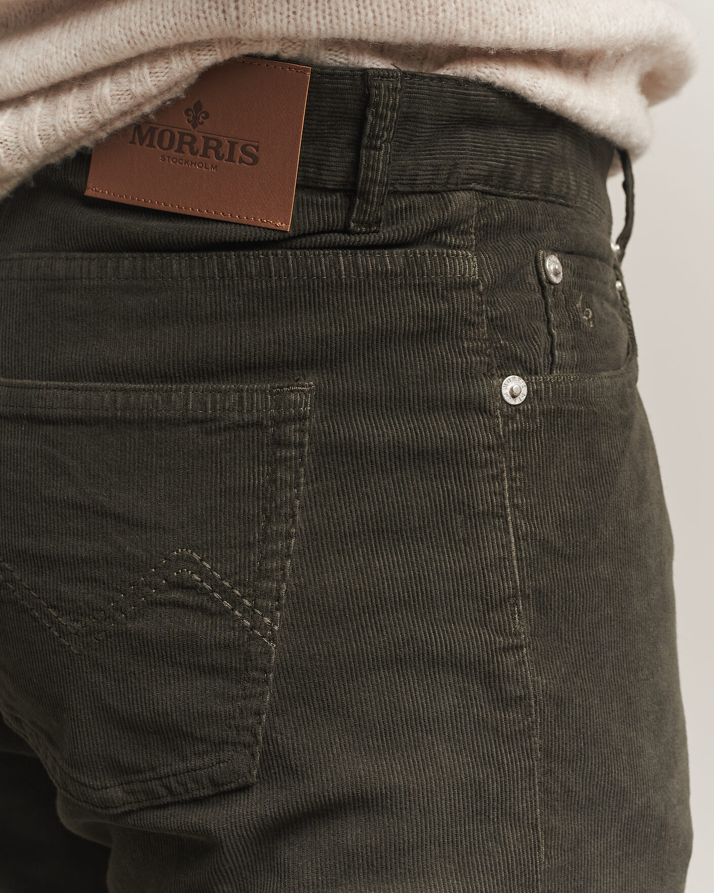 Herren | Hosen | Morris | James Cord 5-Pocket Pants Olive