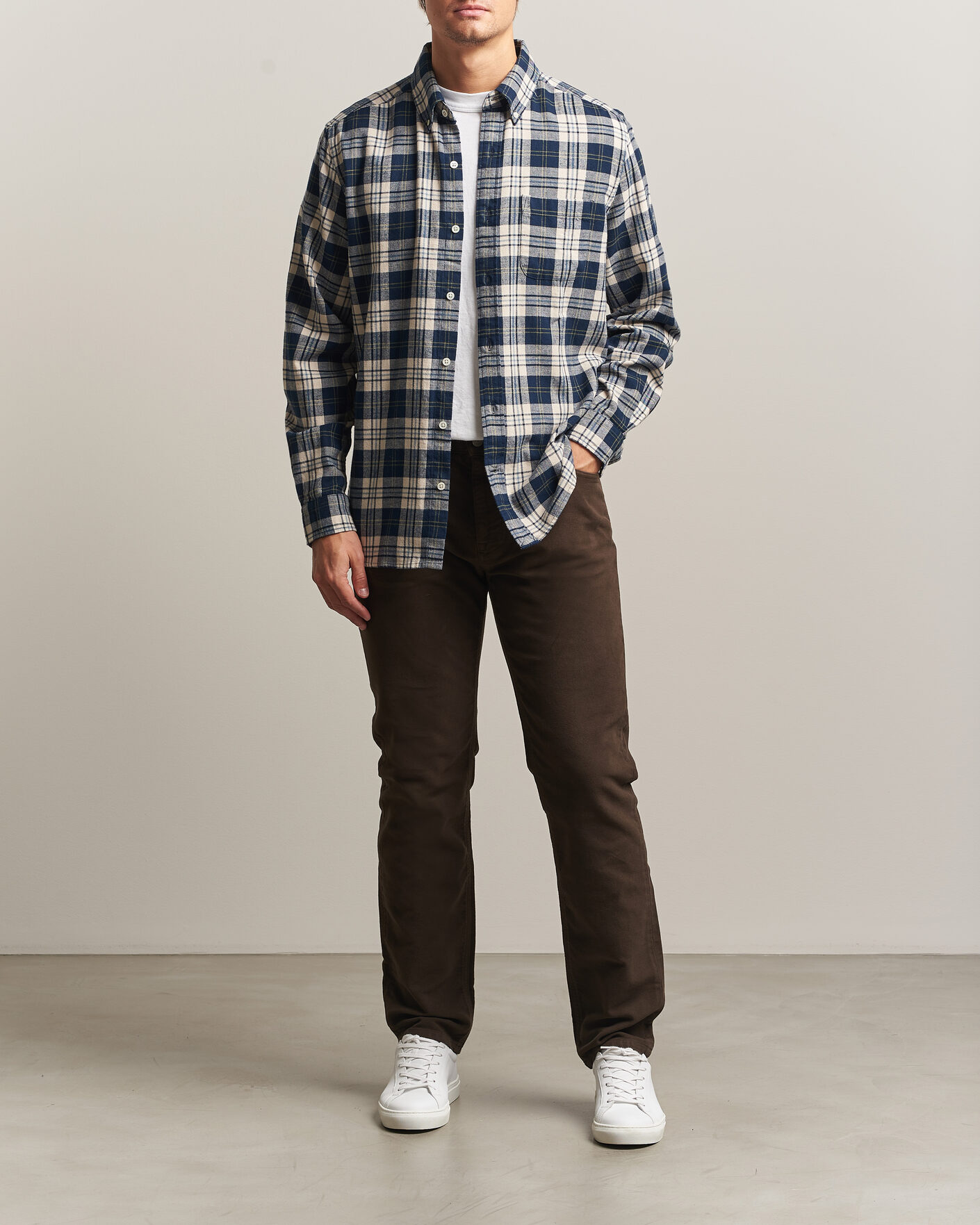 Herren | Hosen | Morris | James Winter Twill 5-Pocket Pants Brown