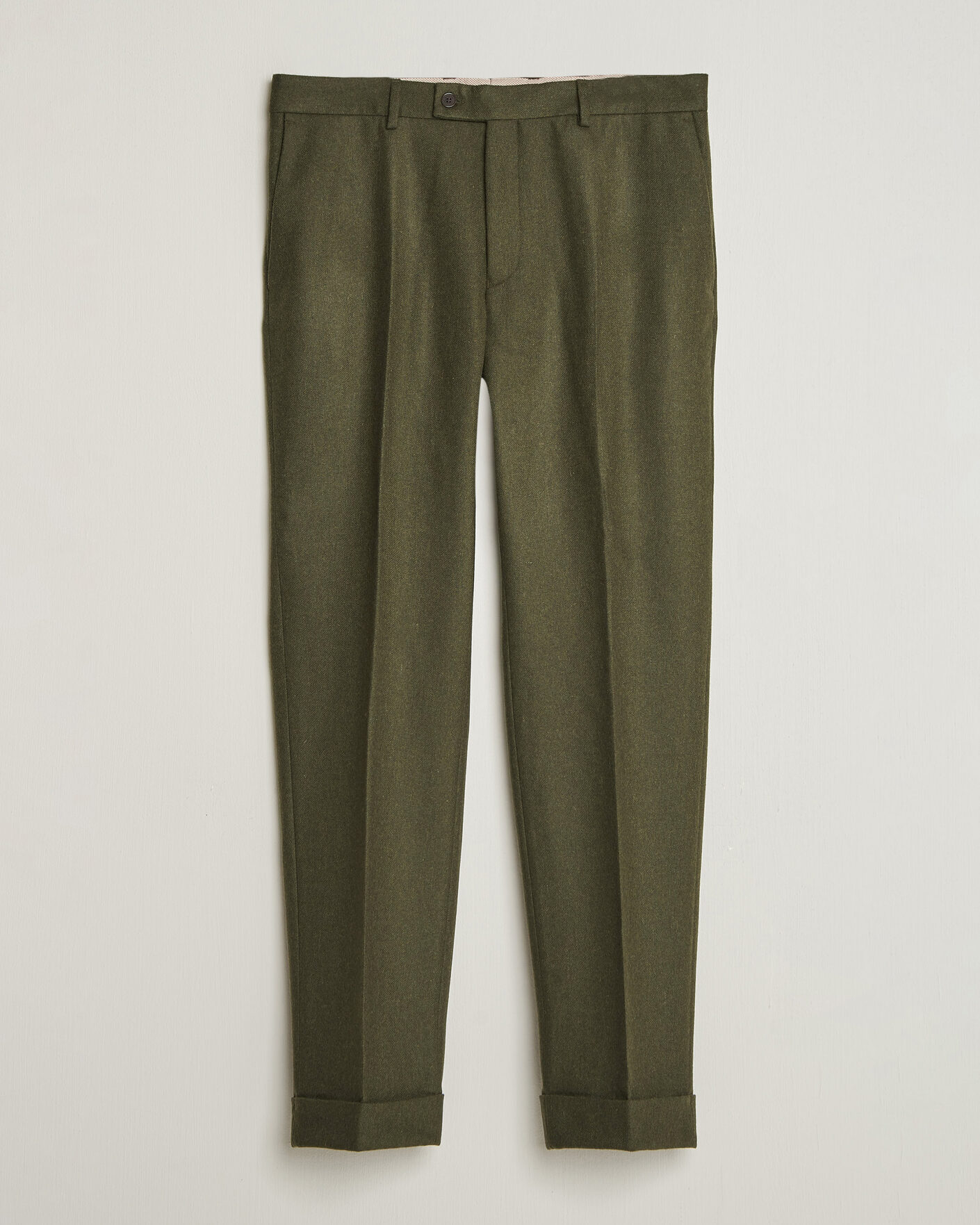 Herren | Hosen | Morris | Flannel Suit Trousers Green