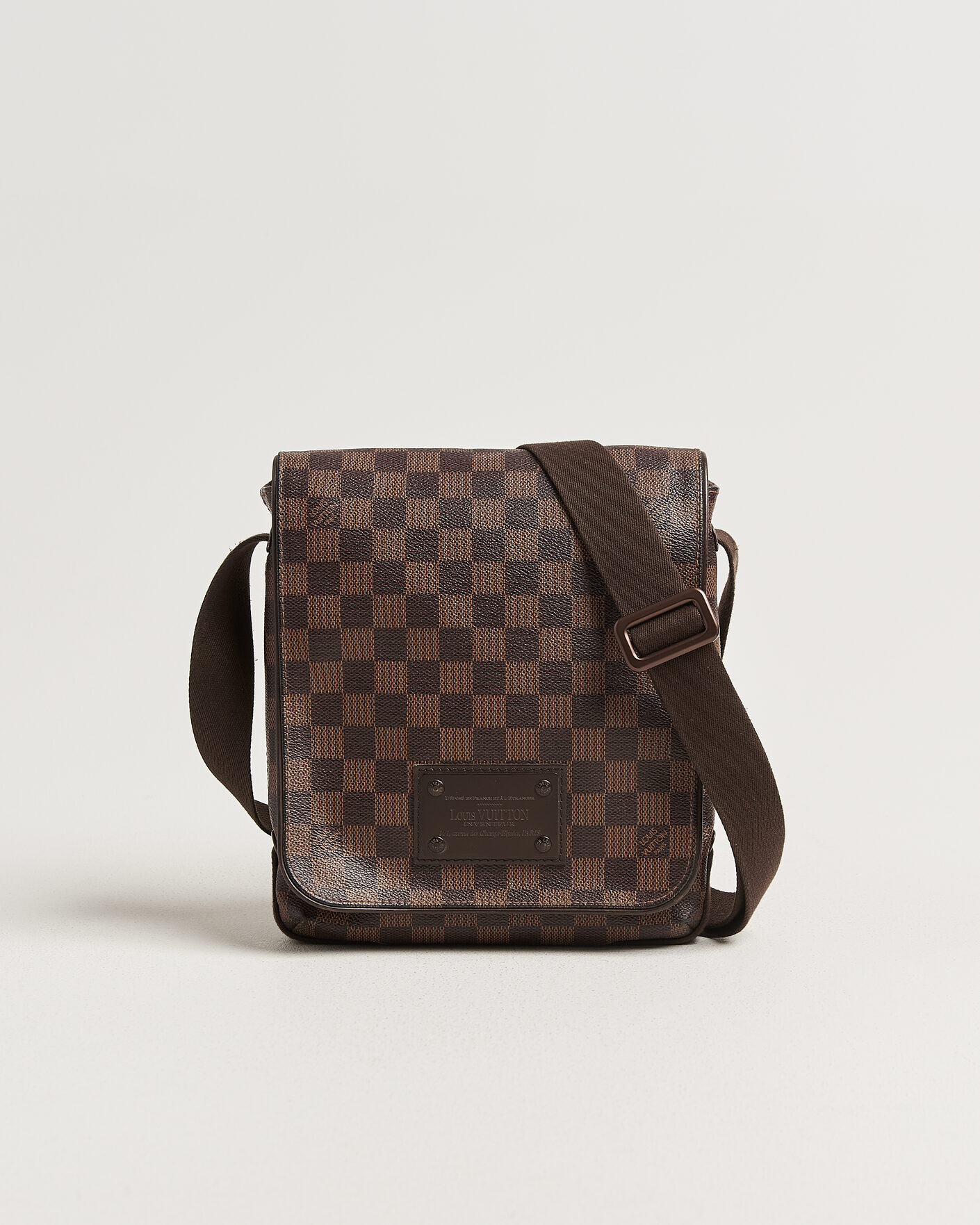 Herren | Pre-Owned & Vintage Bags | Louis Vuitton Pre-Owned | Crossbody Shoulder Bag Damier Ebene