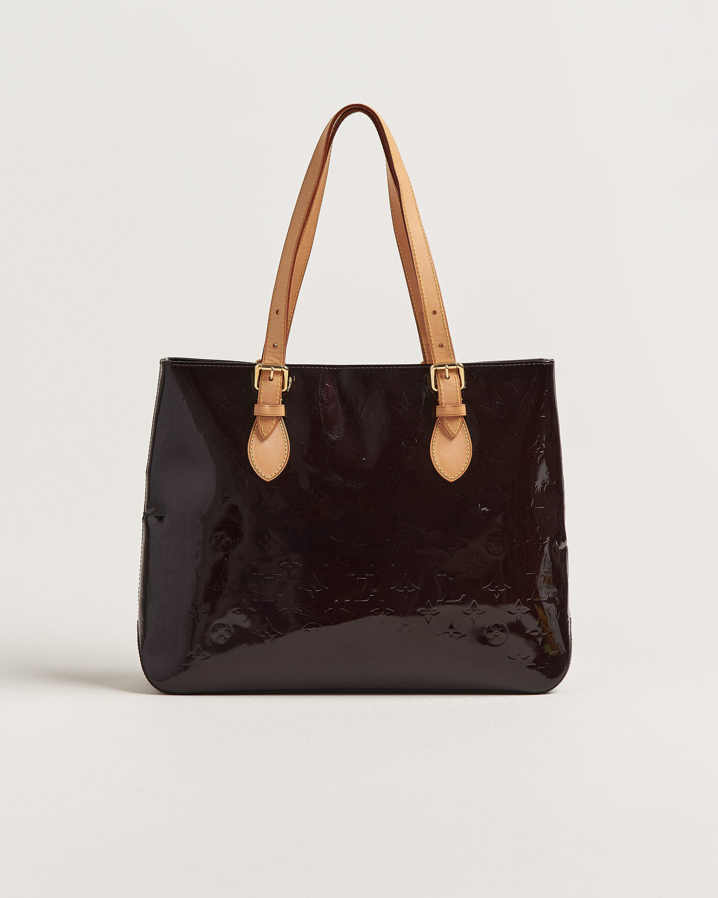 Herren | Pre-Owned & Vintage Bags | Louis Vuitton Pre-Owned | Brentwood Tote Bag Vernis Leather Burgundy