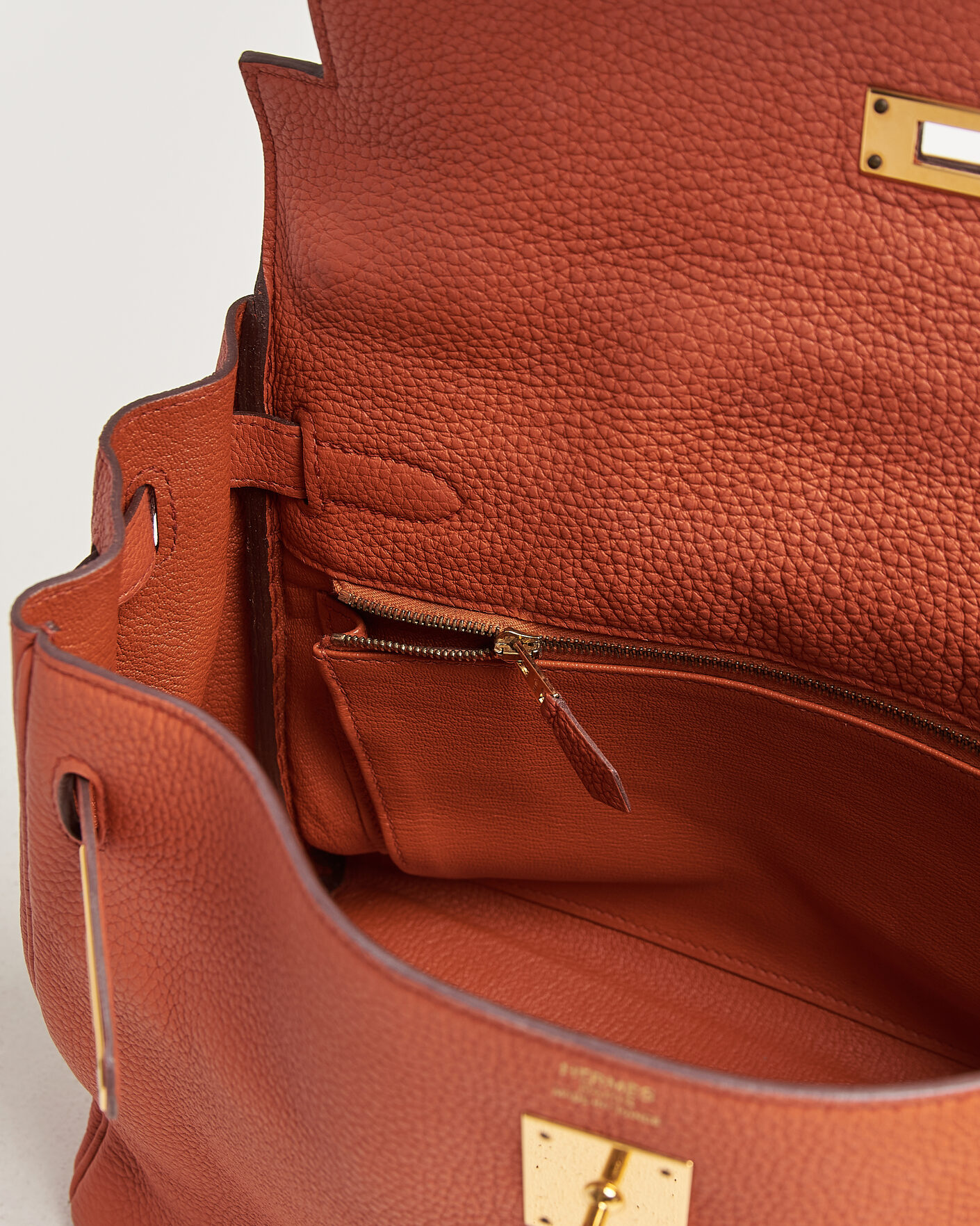 Herren | Pre-Owned & Vintage Bags | Hermès Pre-Owned | Kelly 32 Togo Leather Orange