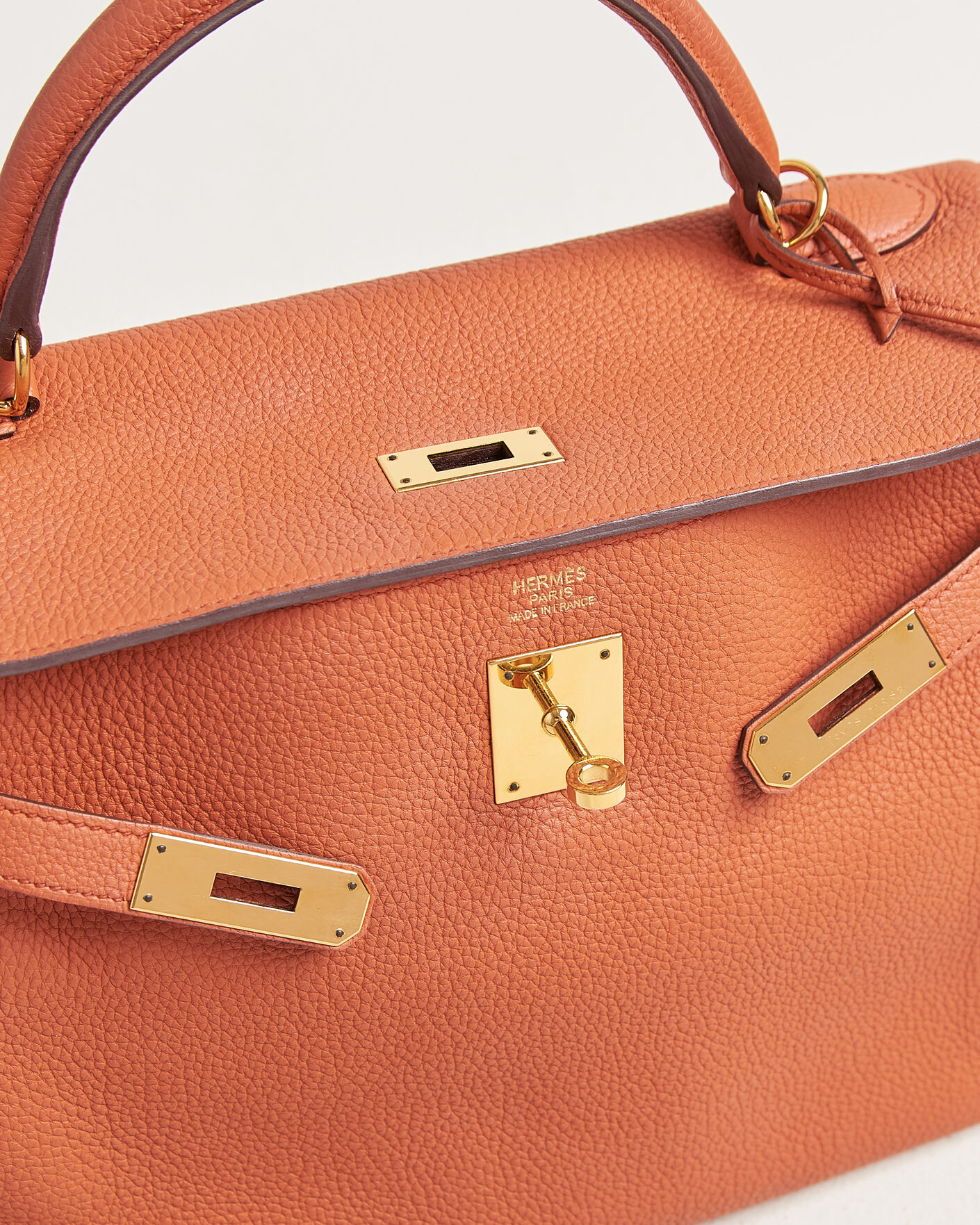 Herren | Pre-Owned & Vintage Bags | Hermès Pre-Owned | Kelly 32 Togo Leather Orange