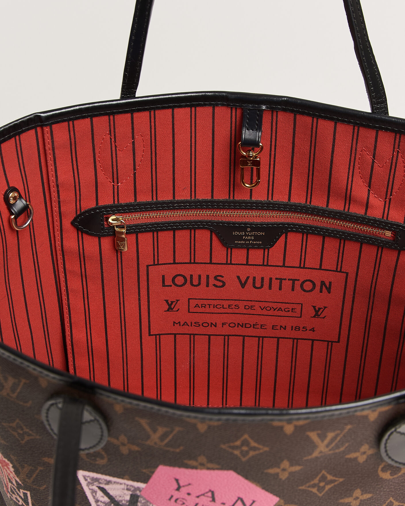 Herren | Pre-Owned & Vintage Bags | Louis Vuitton Pre-Owned | Neverfull MM World Tour Japan Monogram