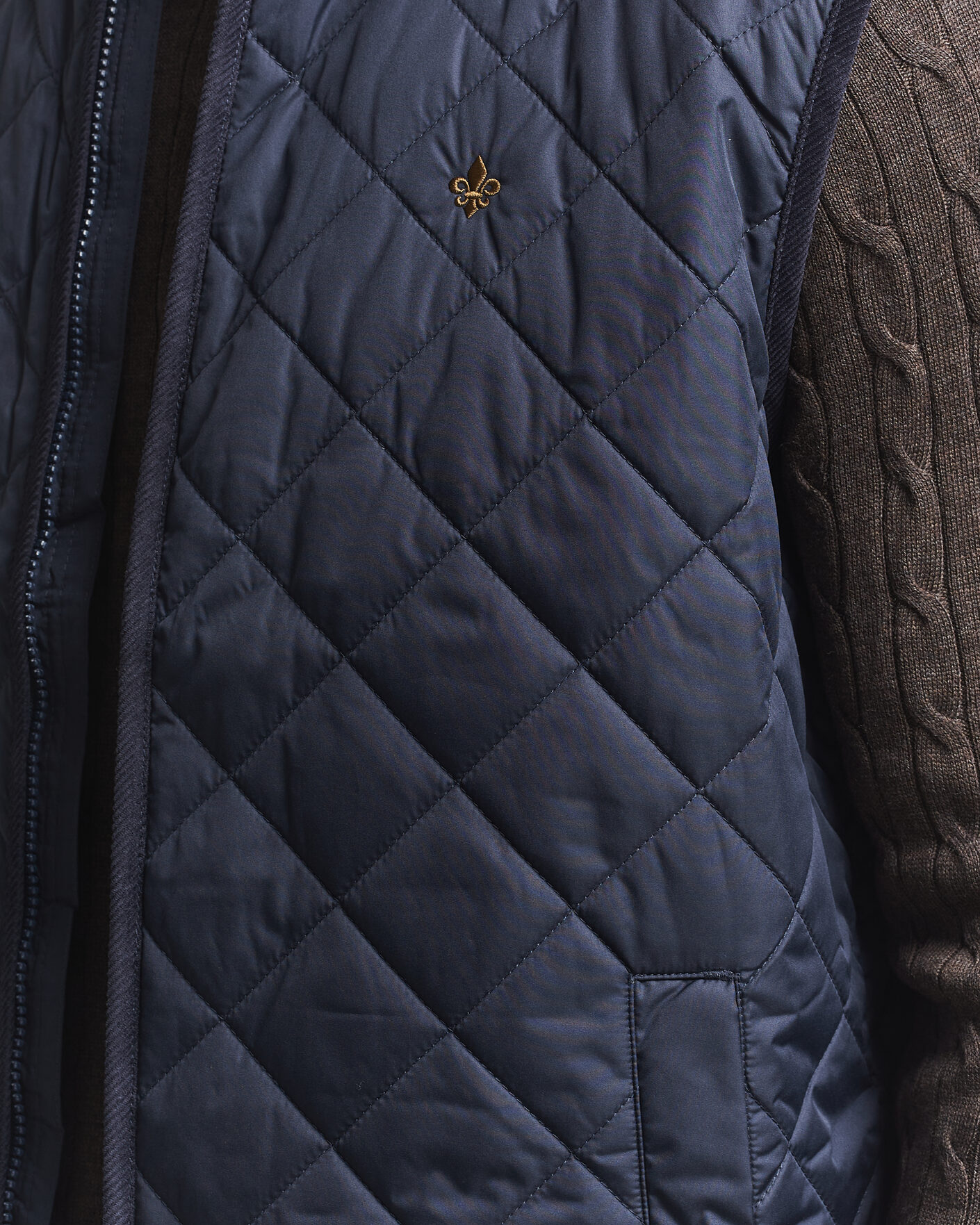 Herren | Westen | Morris | Teddy Quilted Vest Old Blue