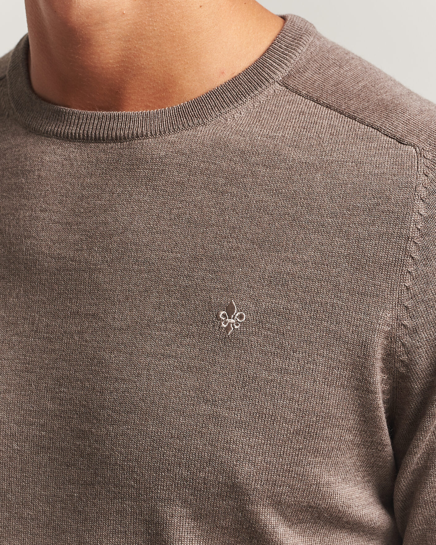 Herren | Pullover | Morris | Merino O-Neck Brown