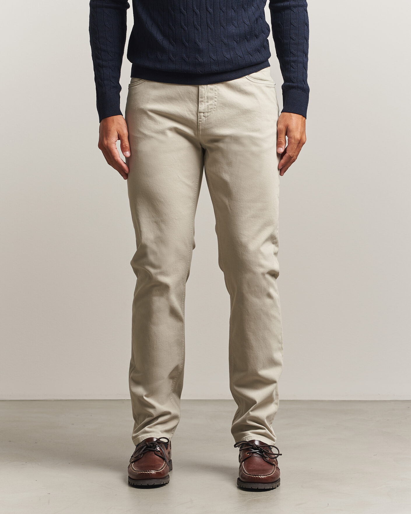 Herren | Hosen | Morris | James Brushed 5-Pocket Pant Khaki