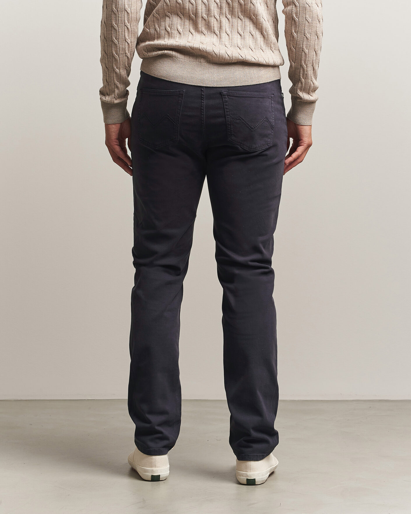 Herren | Hosen | Morris | James Brushed 5-Pocket Pant Blue