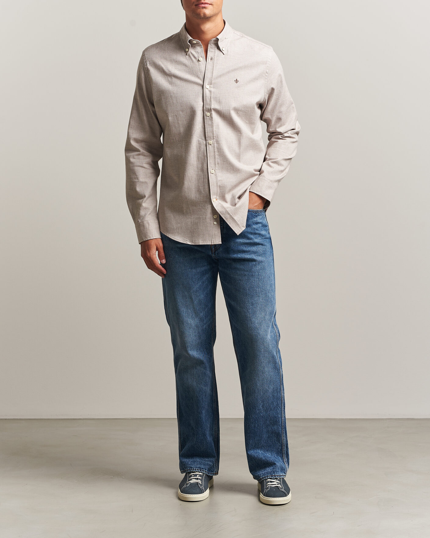 Herren | Hemden | Morris | Watts Flannel Shirt Khaki