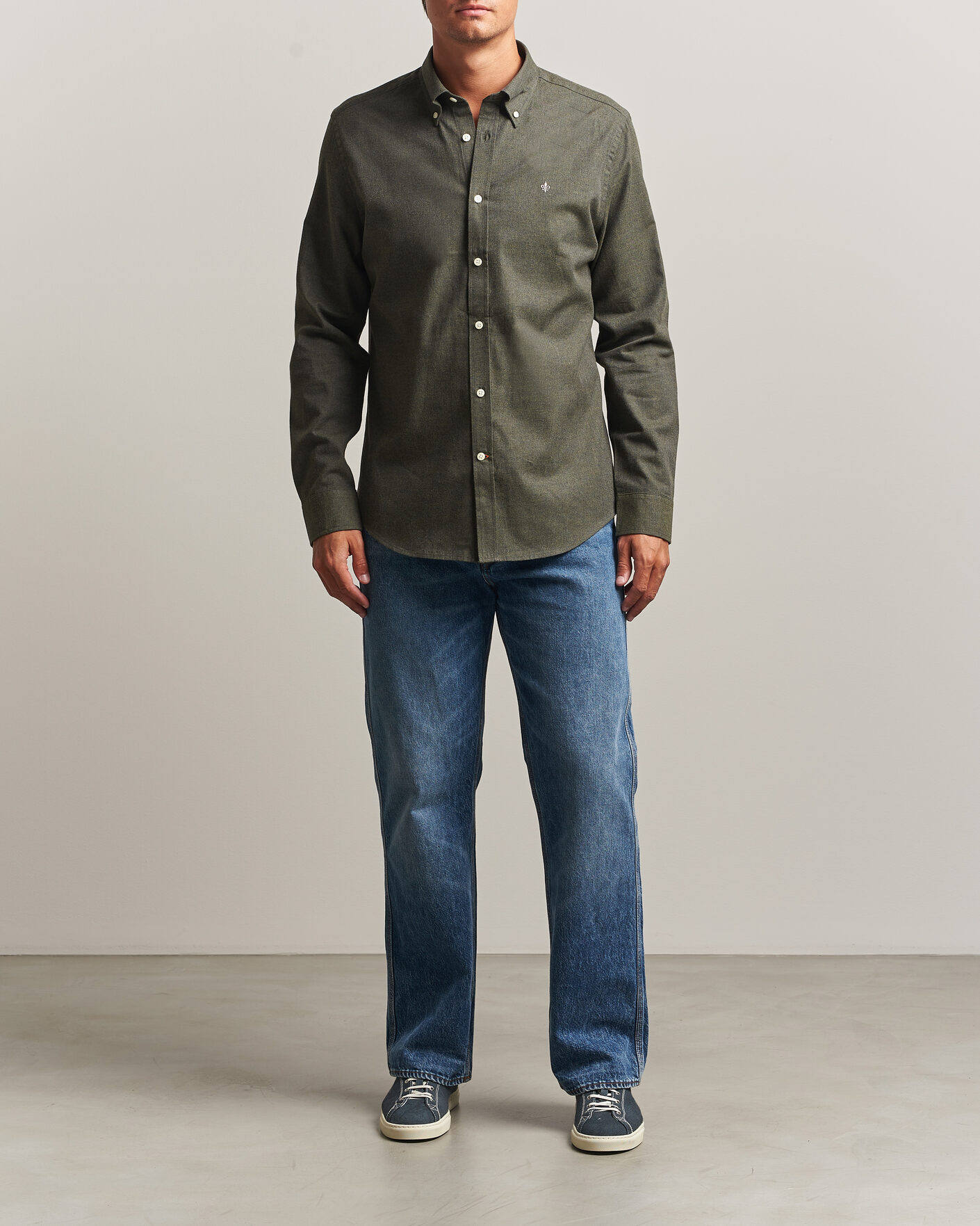 Herren | Hemden | Morris | Watts Flannel Shirt Olive