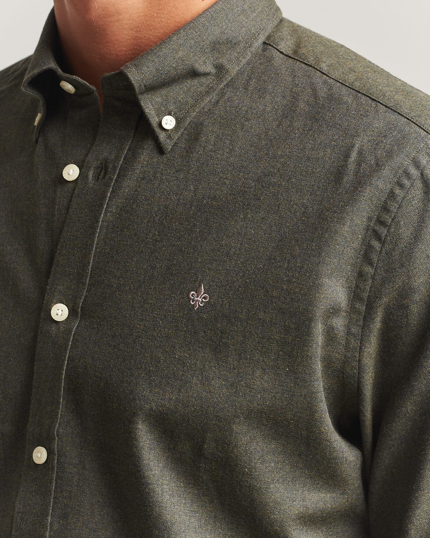 Herren | Hemden | Morris | Watts Flannel Shirt Olive