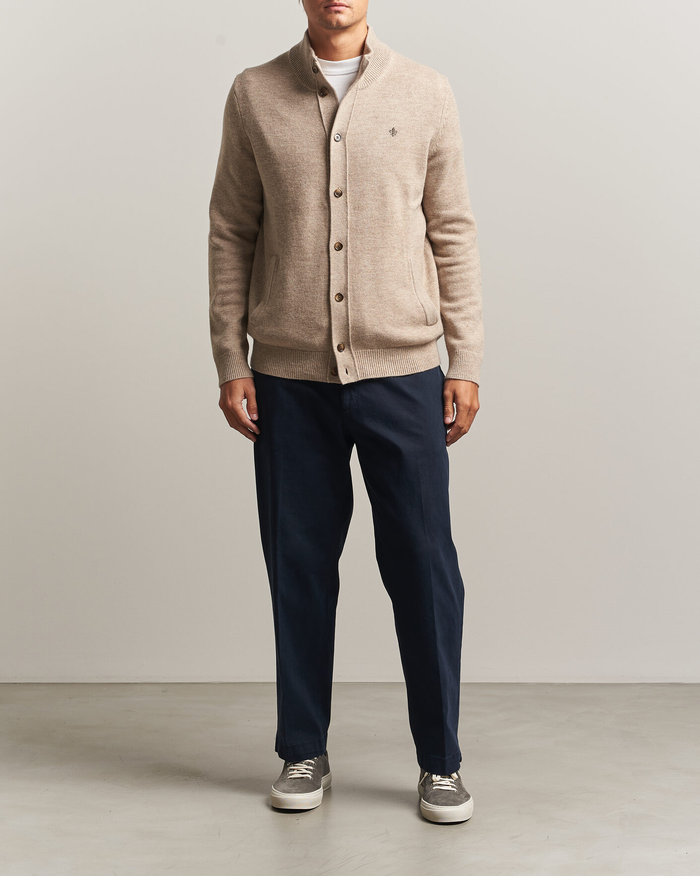Herren | Pullover | Morris | Hertford Button Cardigan Khaki