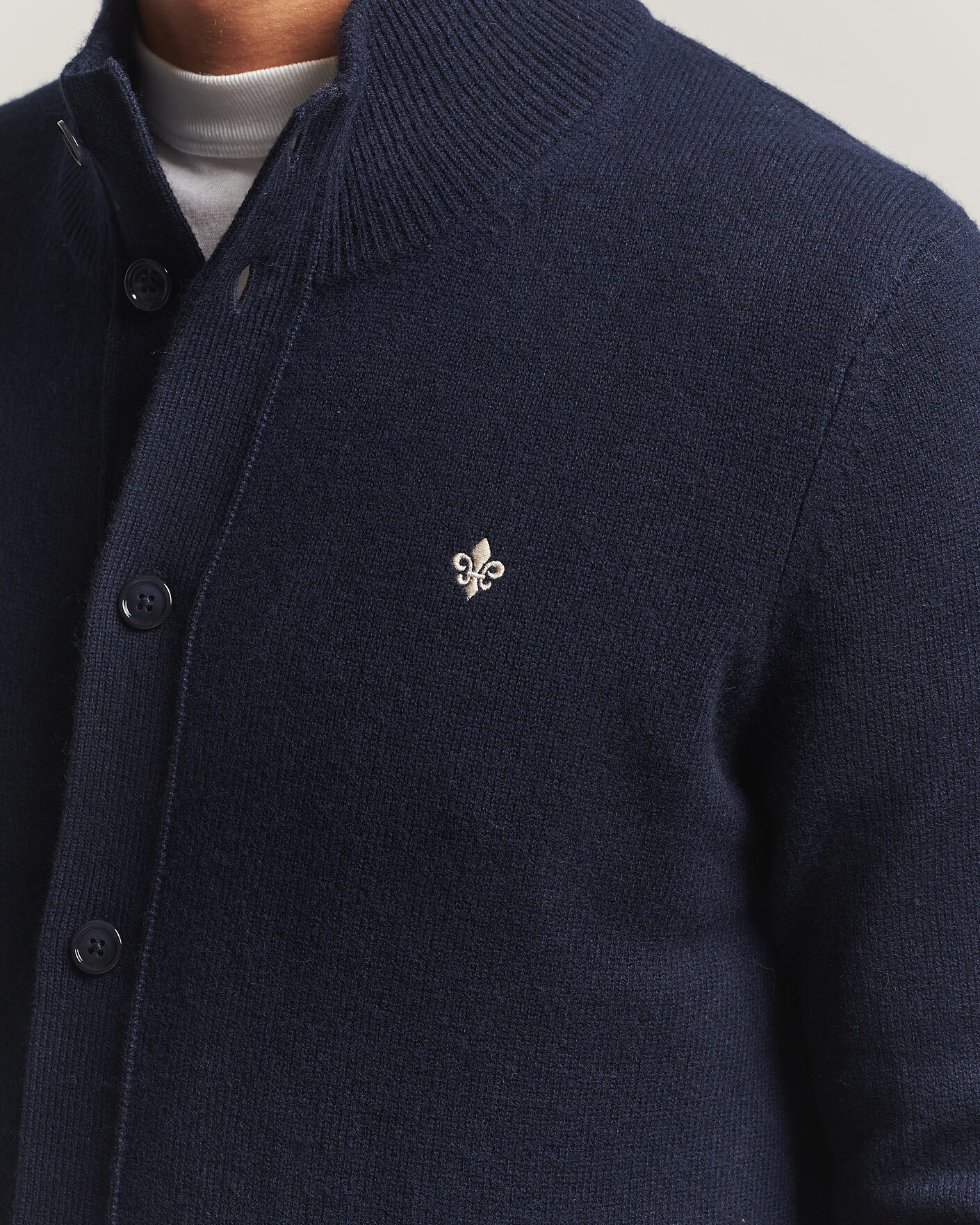 Herren | Pullover | Morris | Hertford Button Cardigan Navy