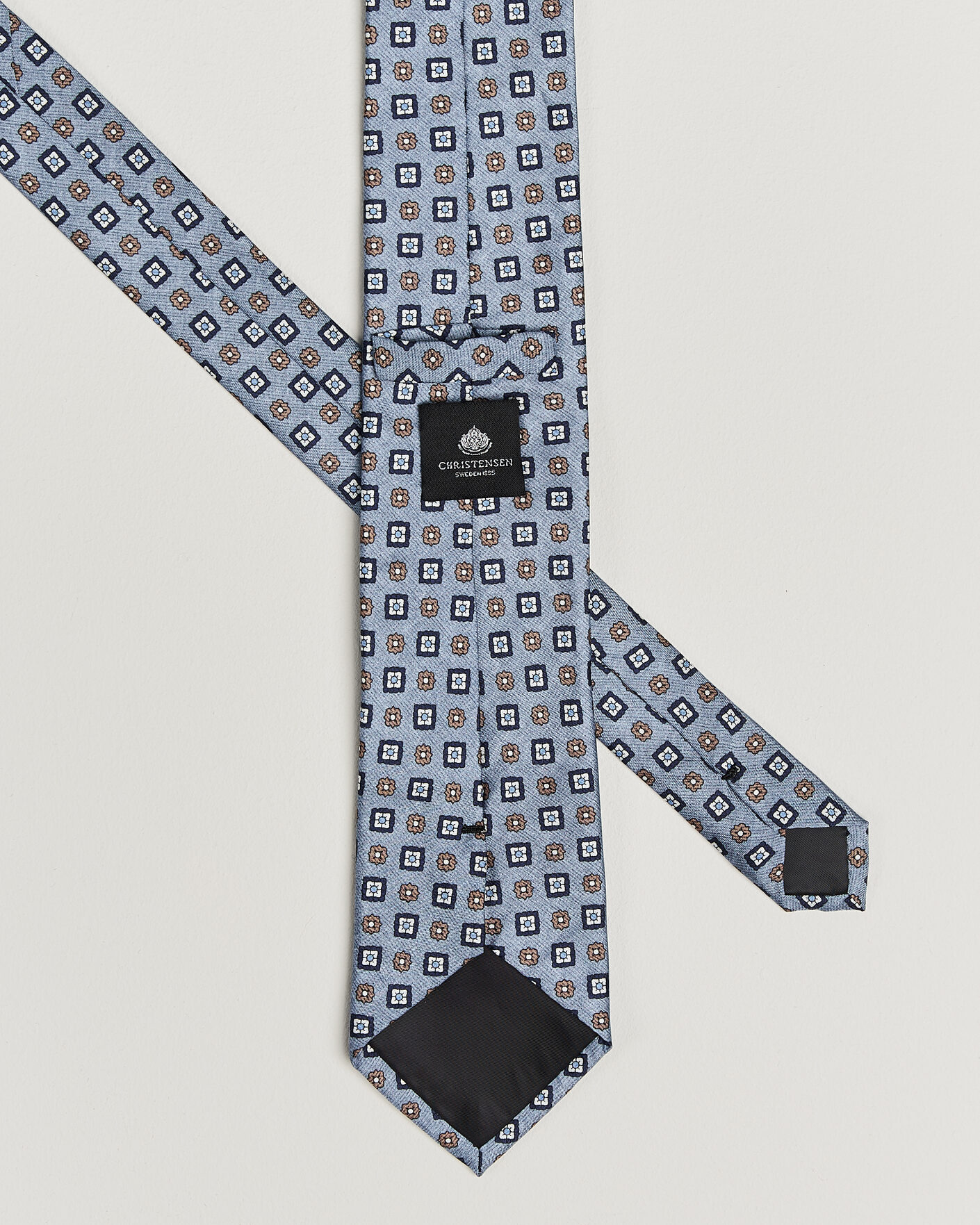 Herren | Krawatten | Amanda Christensen | Box Set Silk 8 cm Tie And Pocket Square Sky Blue
