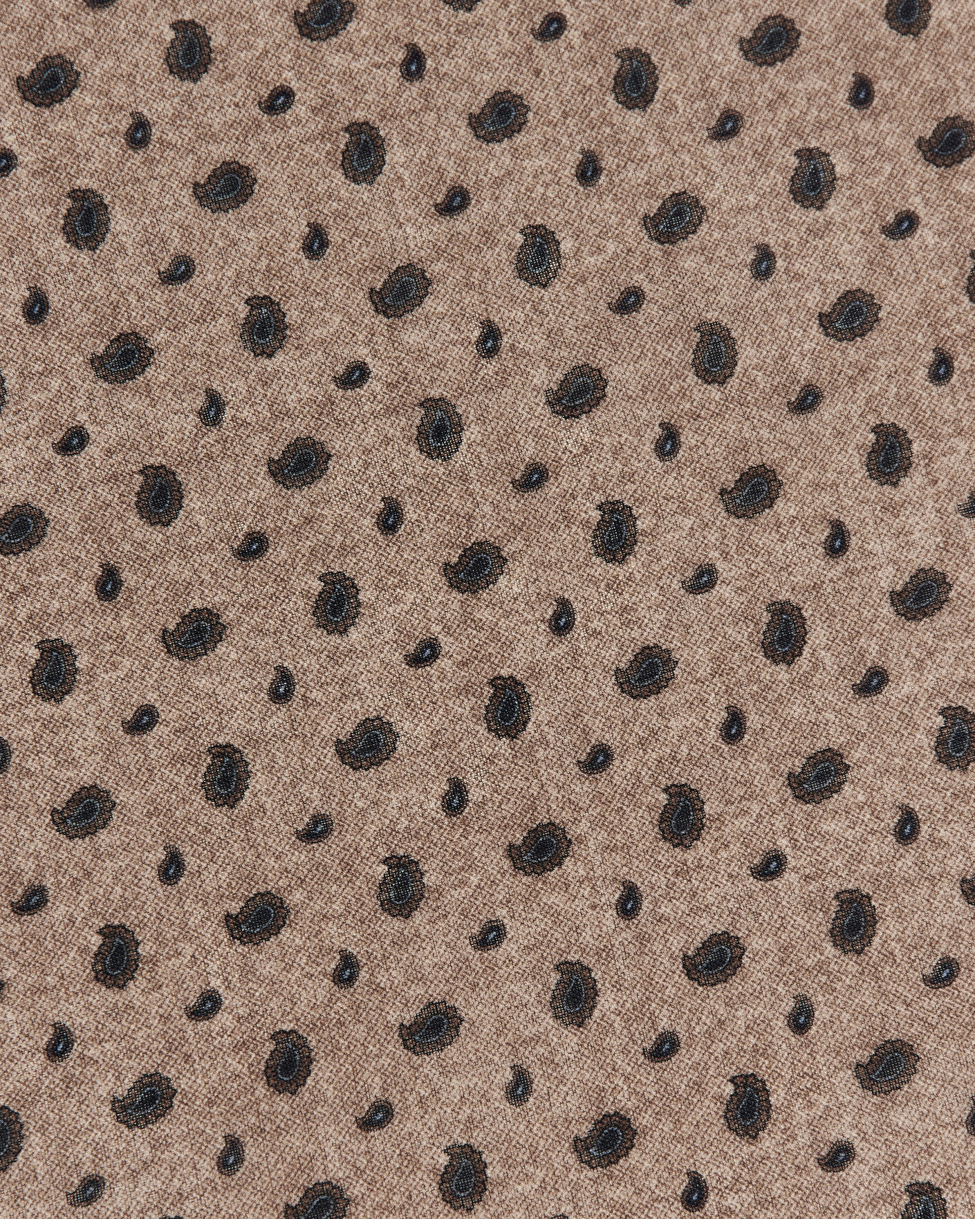 Herren | Tücher | Amanda Christensen | Wool Printed Paisley Bandana Beige