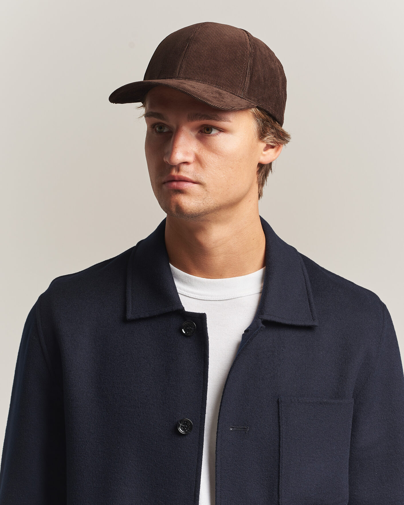 Herren | Hüte & Mützen | Varsity Headwear | Corduroy Baseball Cap Mocha Brown