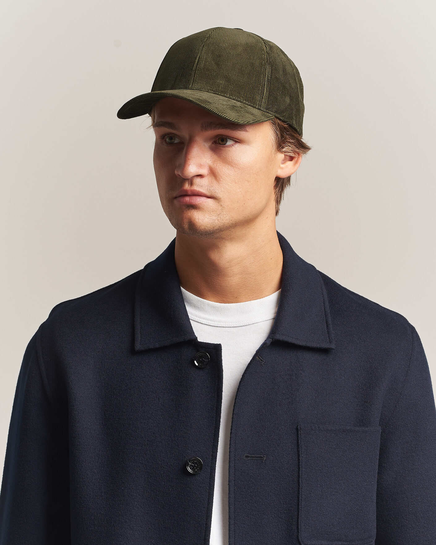 Herren | Hüte & Mützen | Varsity Headwear | Corduroy Baseball Cap Palude Green