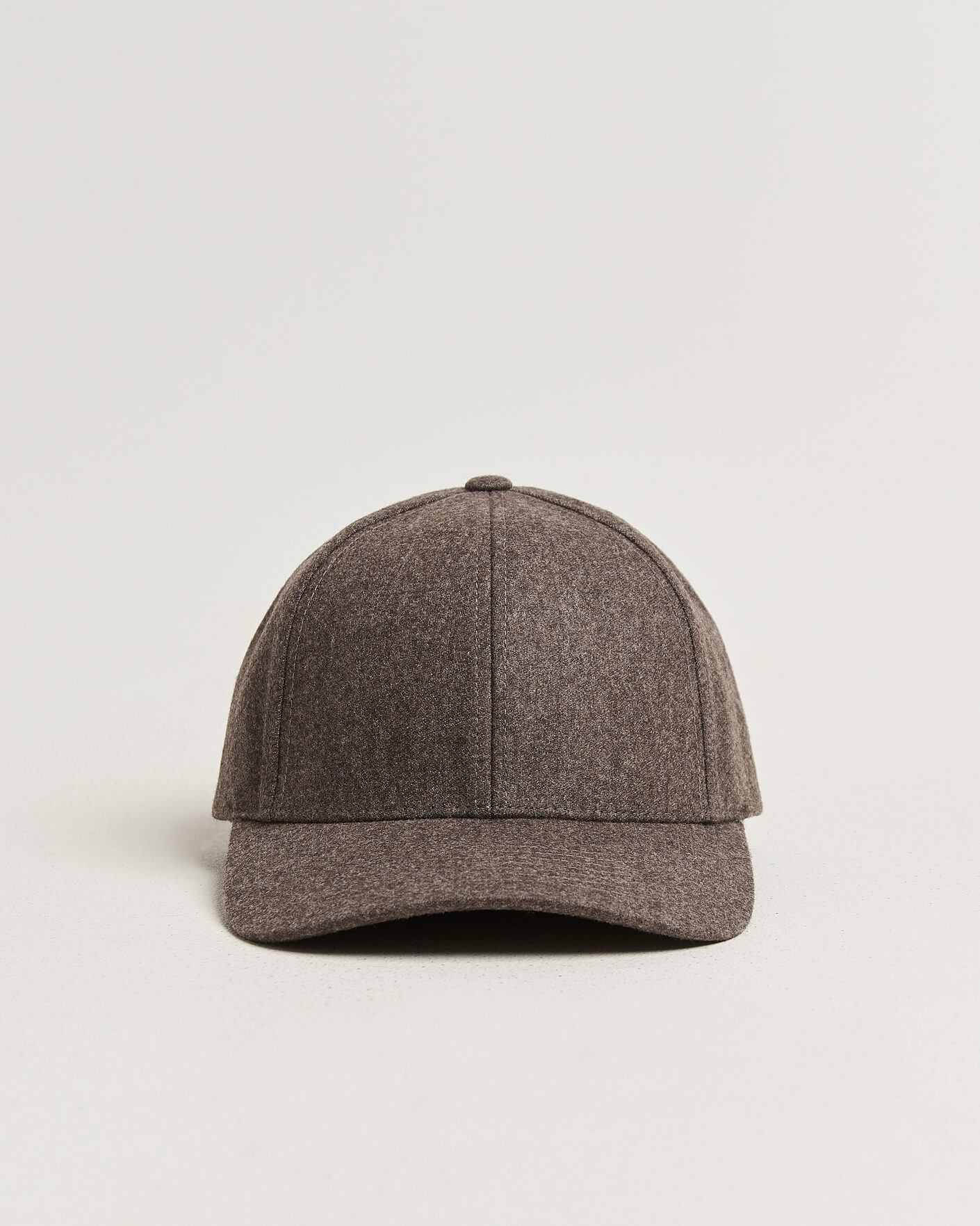 Herren | Hüte & Mützen | Varsity Headwear | Merino Wool Baseball Cap Taupe Brown