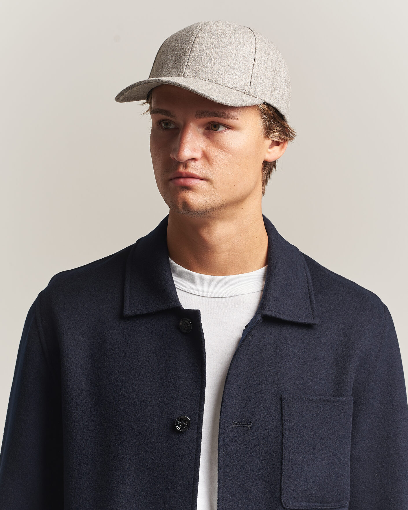 Herren | Hüte & Mützen | Varsity Headwear | Merino Wool Baseball Cap Umber Beige