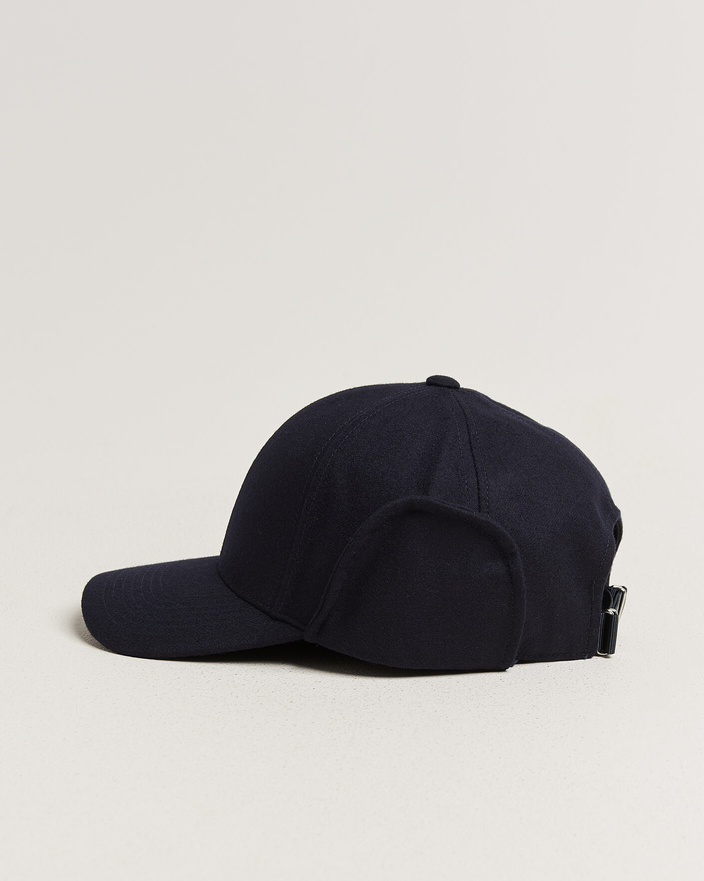 Herren | Hüte & Mützen | Varsity Headwear | Merino Wool Earflap Baseball Cap Dark Navy