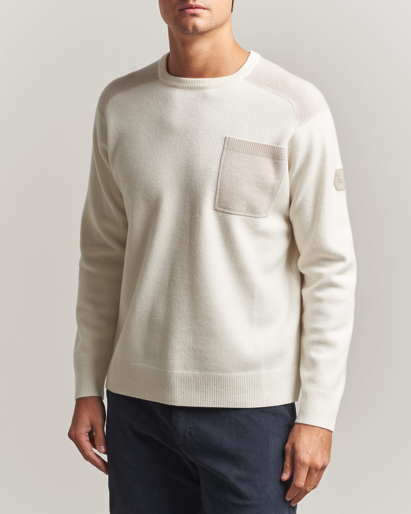 Herren | Pullover | Sail Racing | Spine Wool Knitted Sweater Off White