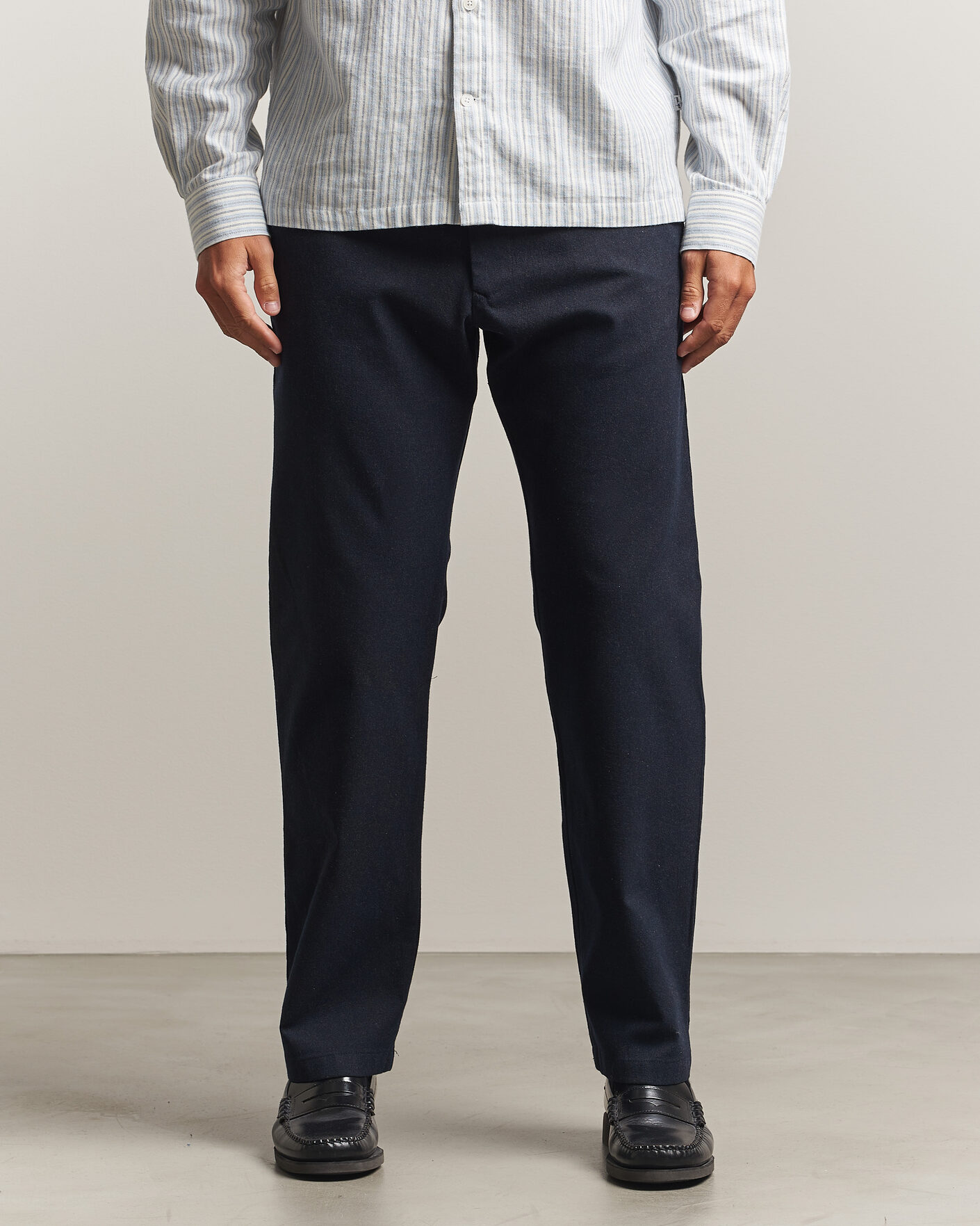 Herren | Hosen | NN07 | Aden Brushed Cotton Trousers Deep Navy
