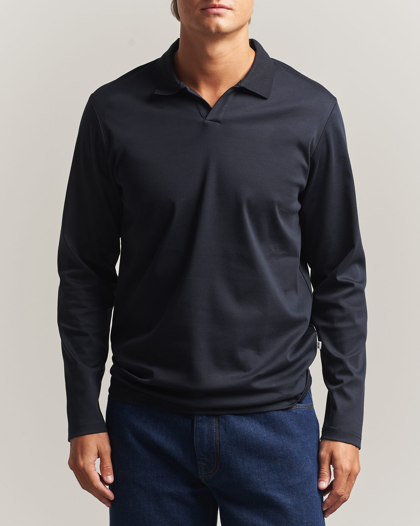 Herren | Poloshirts | NN07 | Paul Long Sleeve Polo Deep Navy